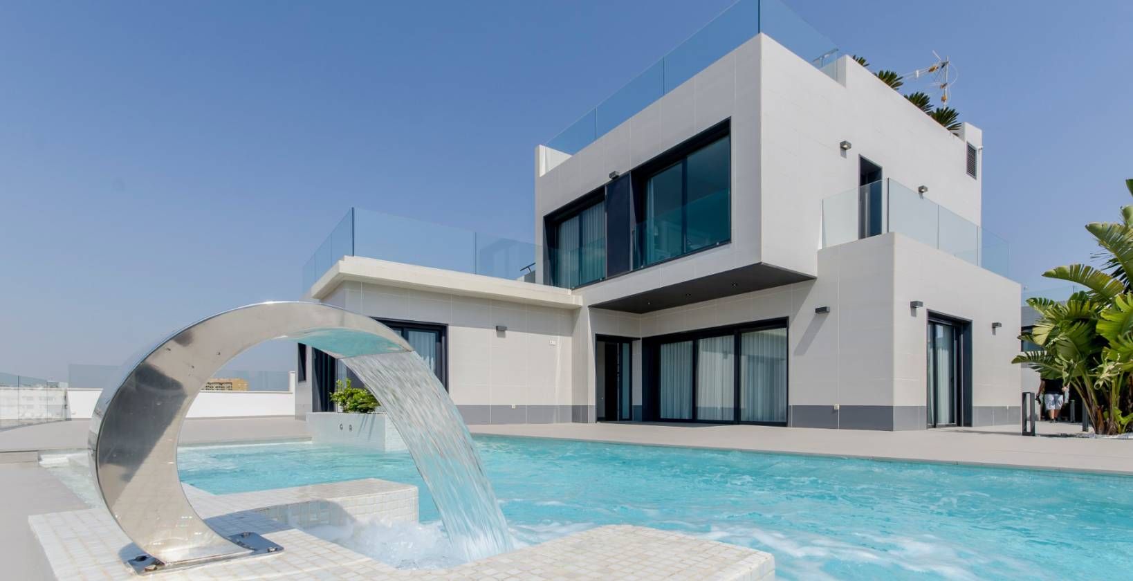 Kitchen island and appliances in new-build villa, Campoamor