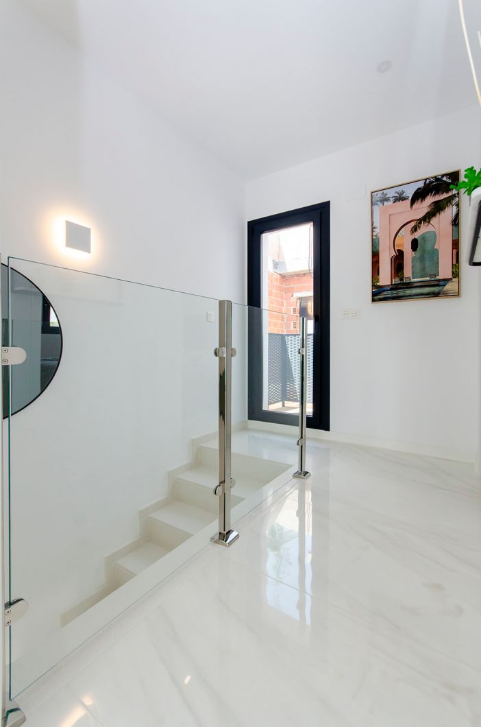 Front facade of 3-bedroom new-build villa, Desamparados, Orihuela