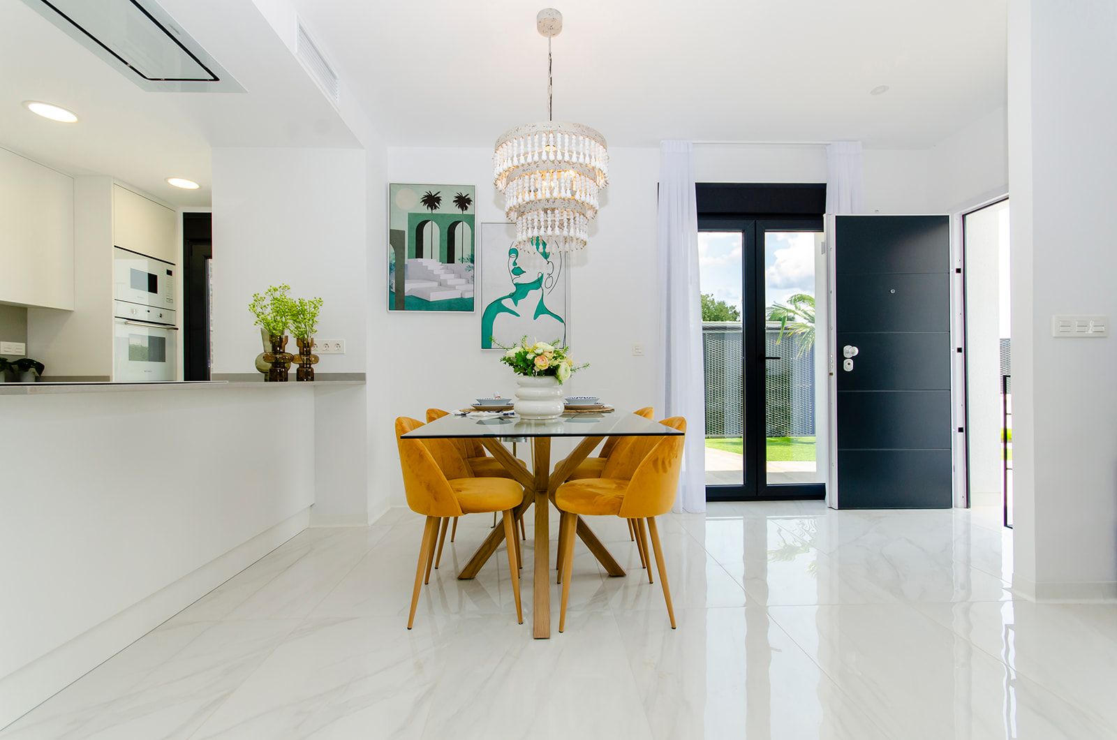Ground-floor layout detail, new-build villa, Desamparados, Orihuela