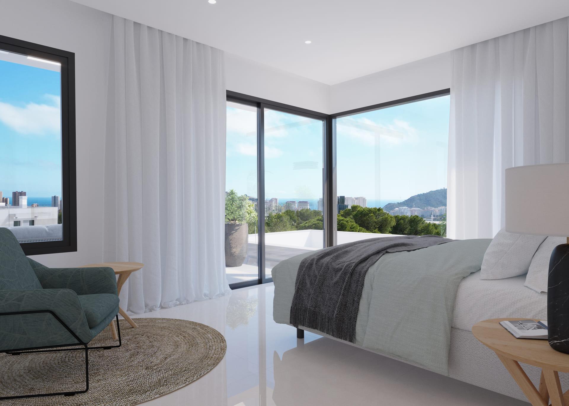 Second bathroom in new-build villa in Finestrat Hills, Finestrat