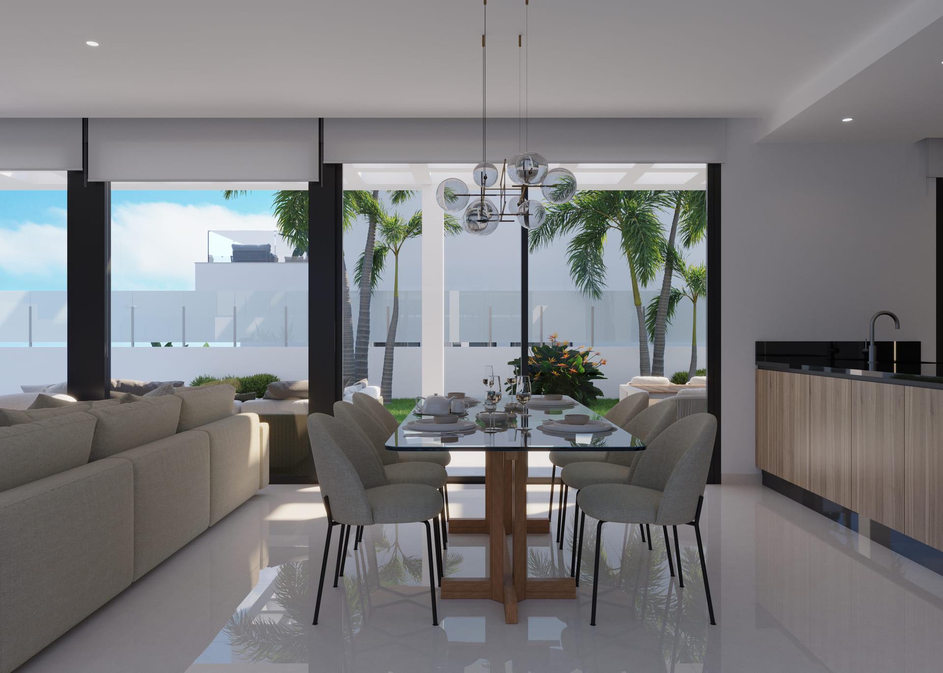 Garden or outdoor space at new-build villa, Finestrat Hills