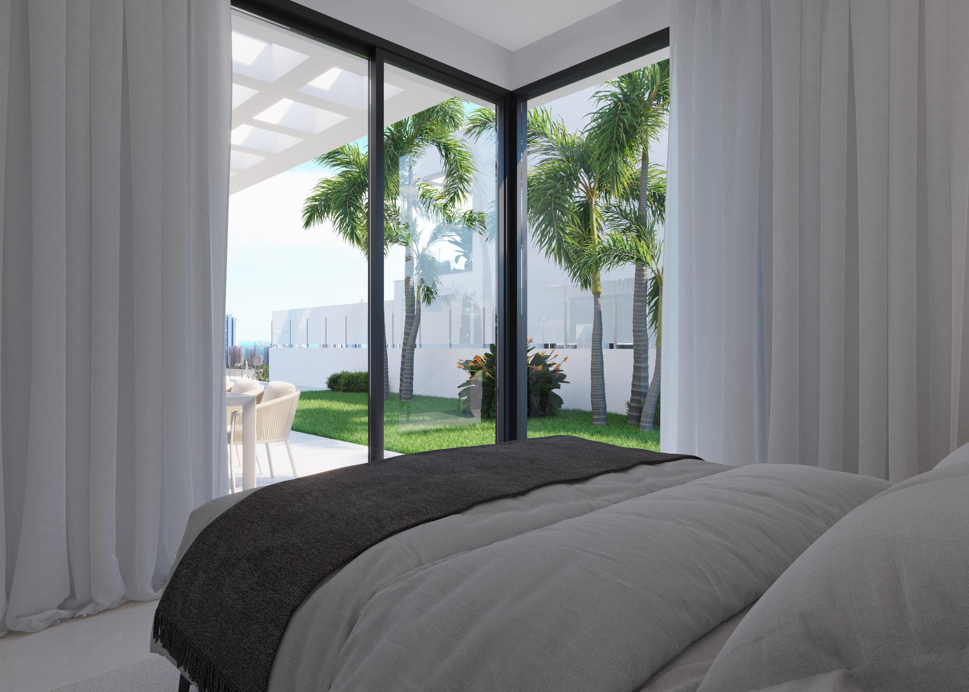 Plot surroundings of new-build villa in Finestrat Hills
