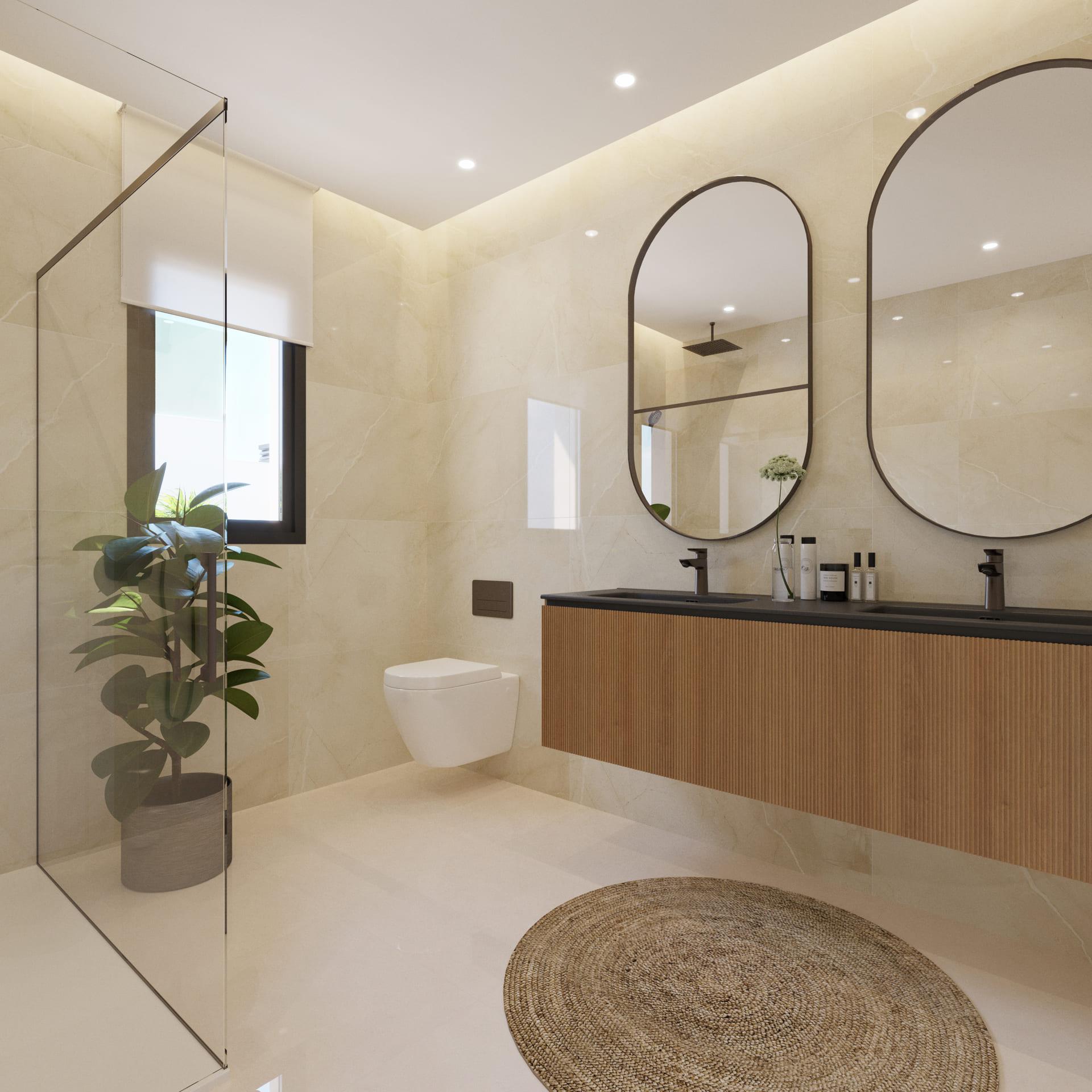 Window or glazed door opening to exterior, new-build villa, Finestrat Hills