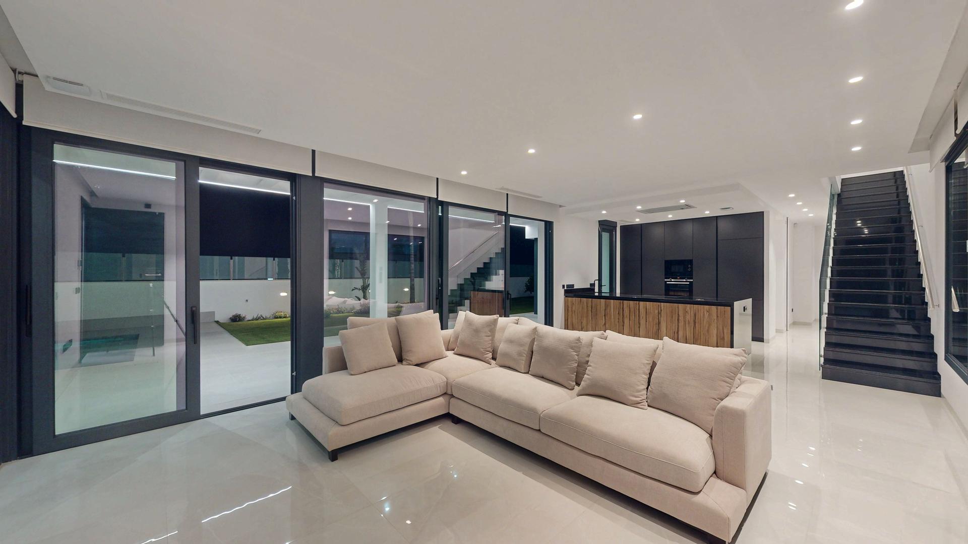 Exterior of 3-bedroom villa on hillside, Finestrat Hills, Finestrat