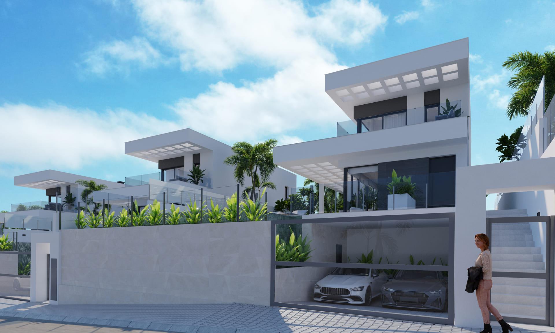 Main bedroom in 3-bedroom new-build villa, Finestrat Hills