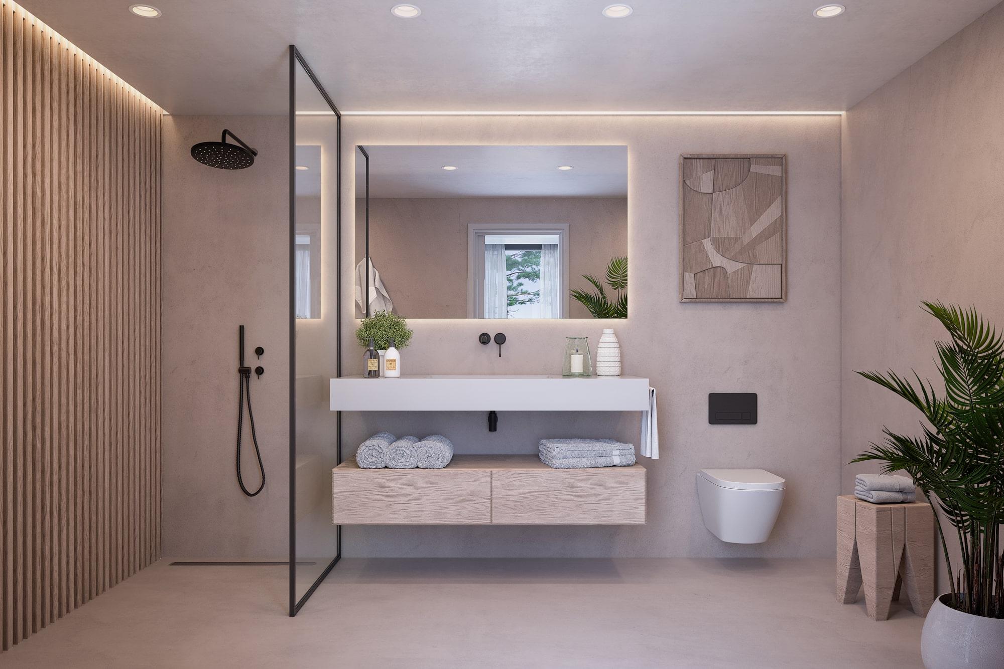 Second bedroom in 3-bedroom new-build apartment, La Cerquilla, Marbella