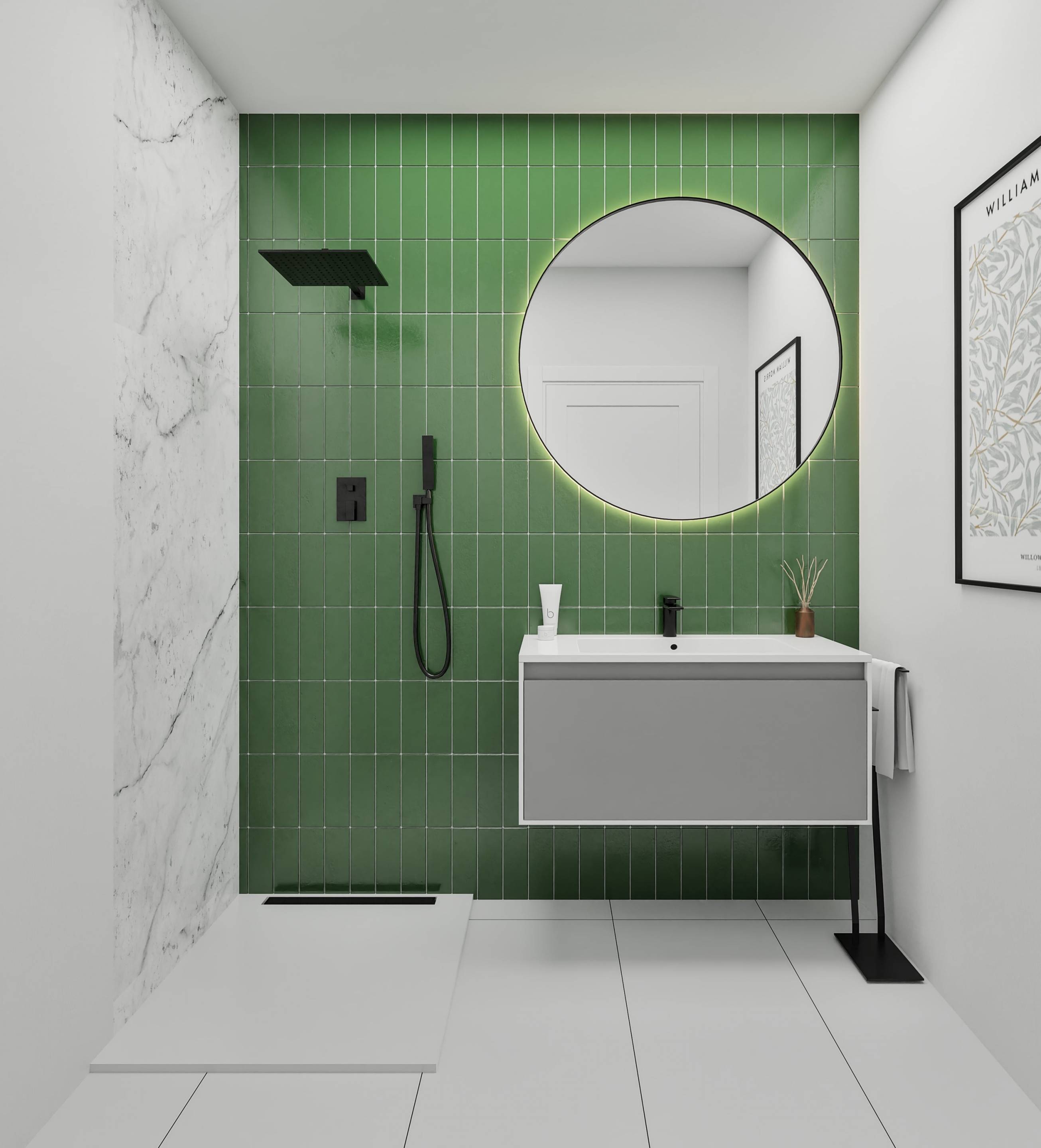 Bathroom in apartment, Pueblo 9
