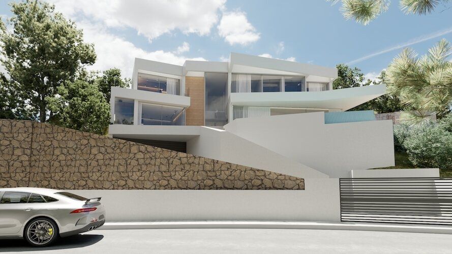 Communal pool within Altea Hills development, Altea