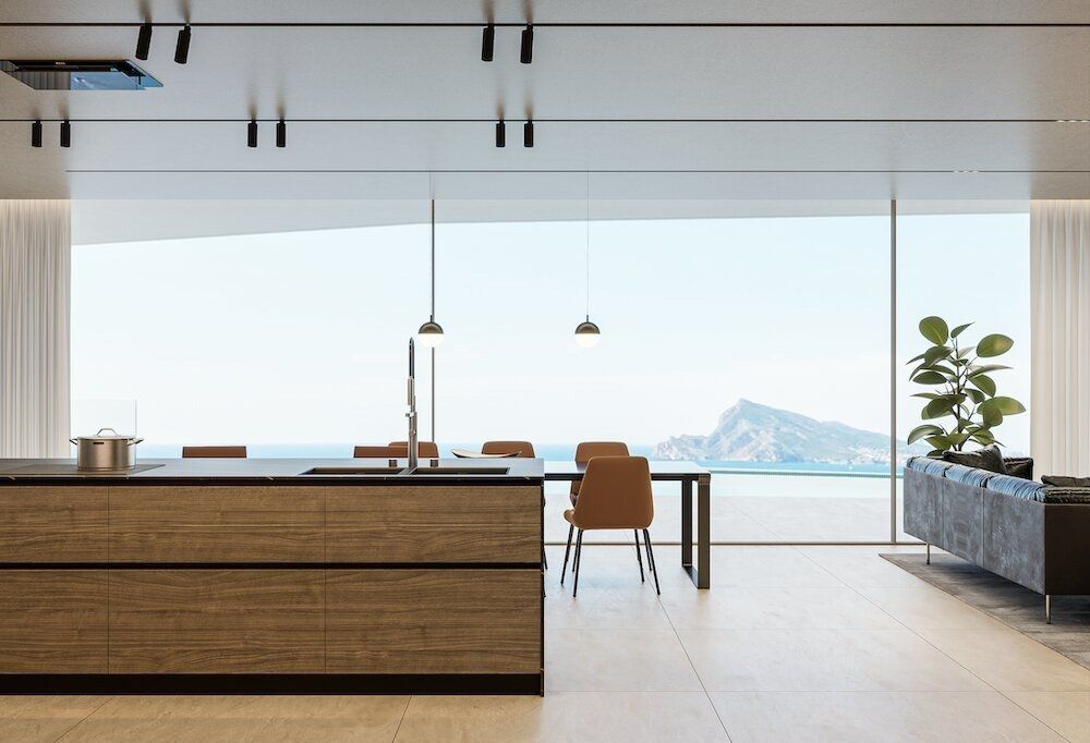 Floor plan of 4-bedroom villa in Altea Hills, Altea - upper level layout