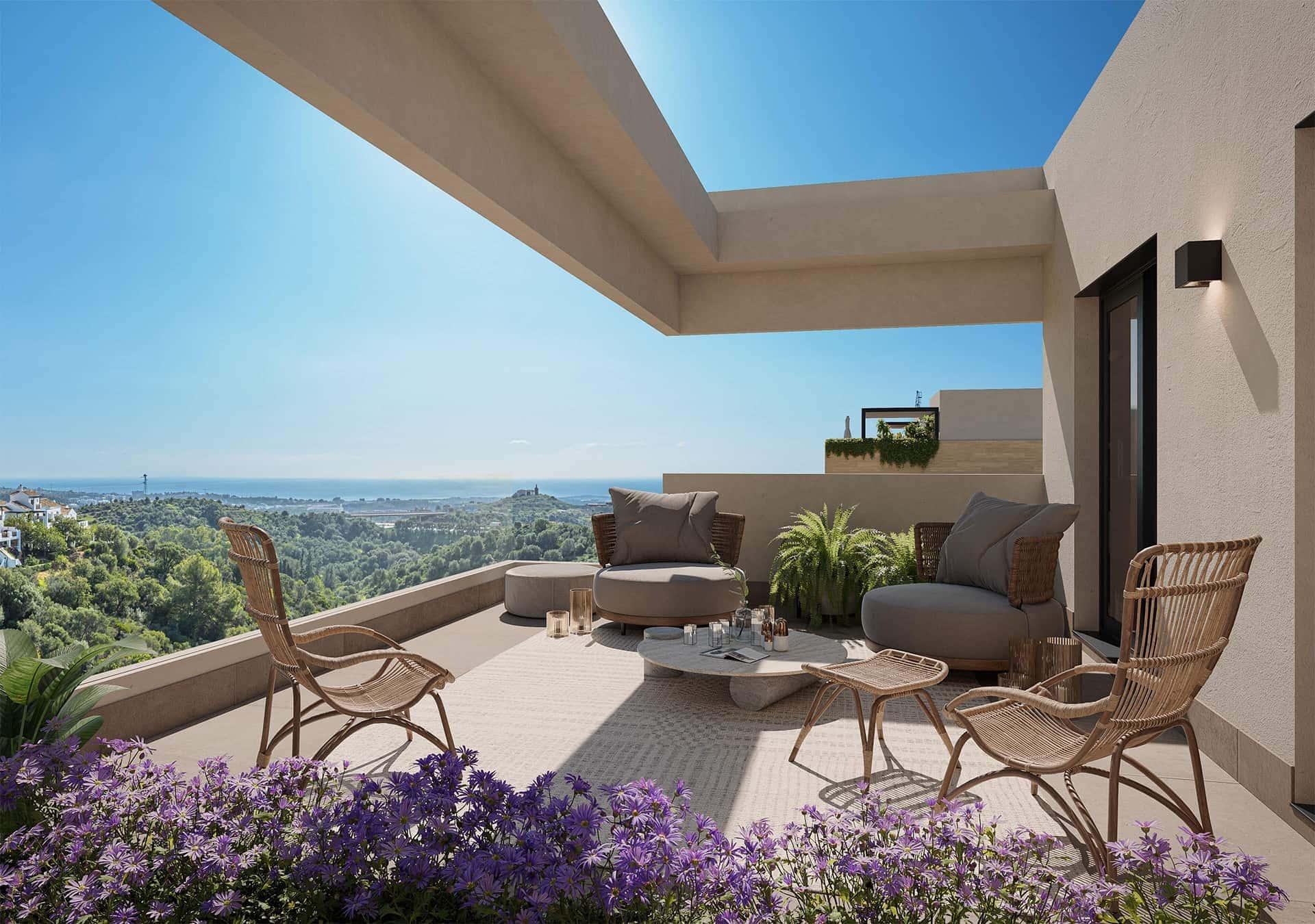 Site plan of new-build development in Alto de los Monteros, Marbella