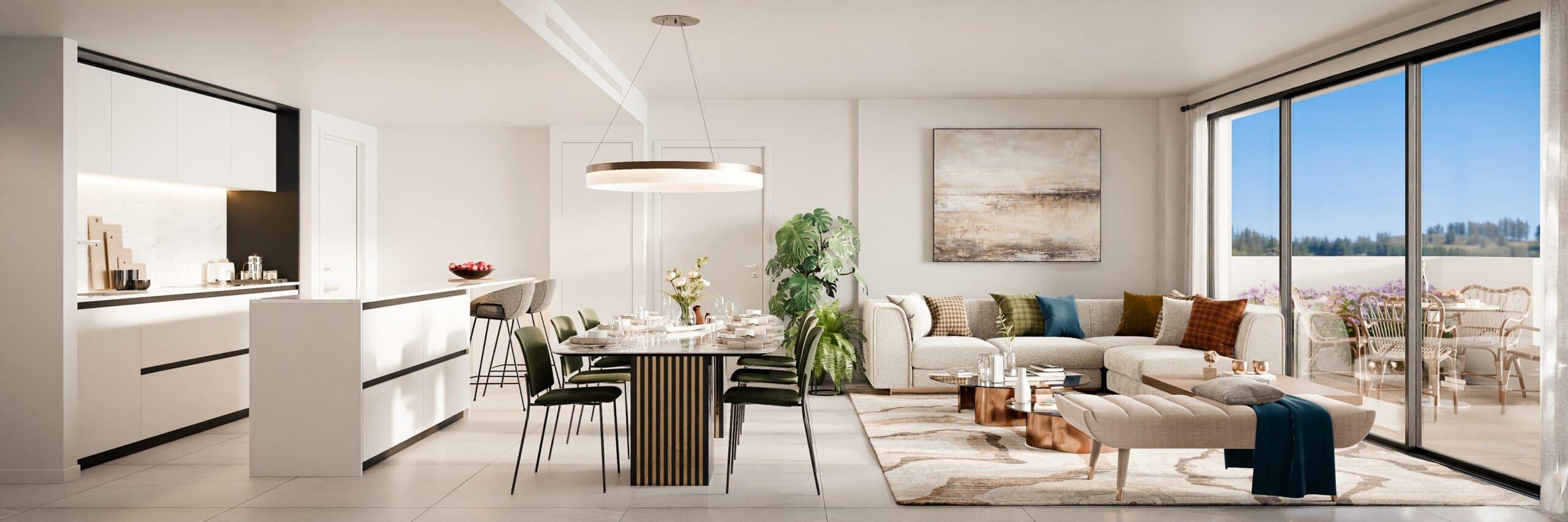 Main bedroom in 3-bedroom new-build apartment, Alto de los Monteros, Marbella
