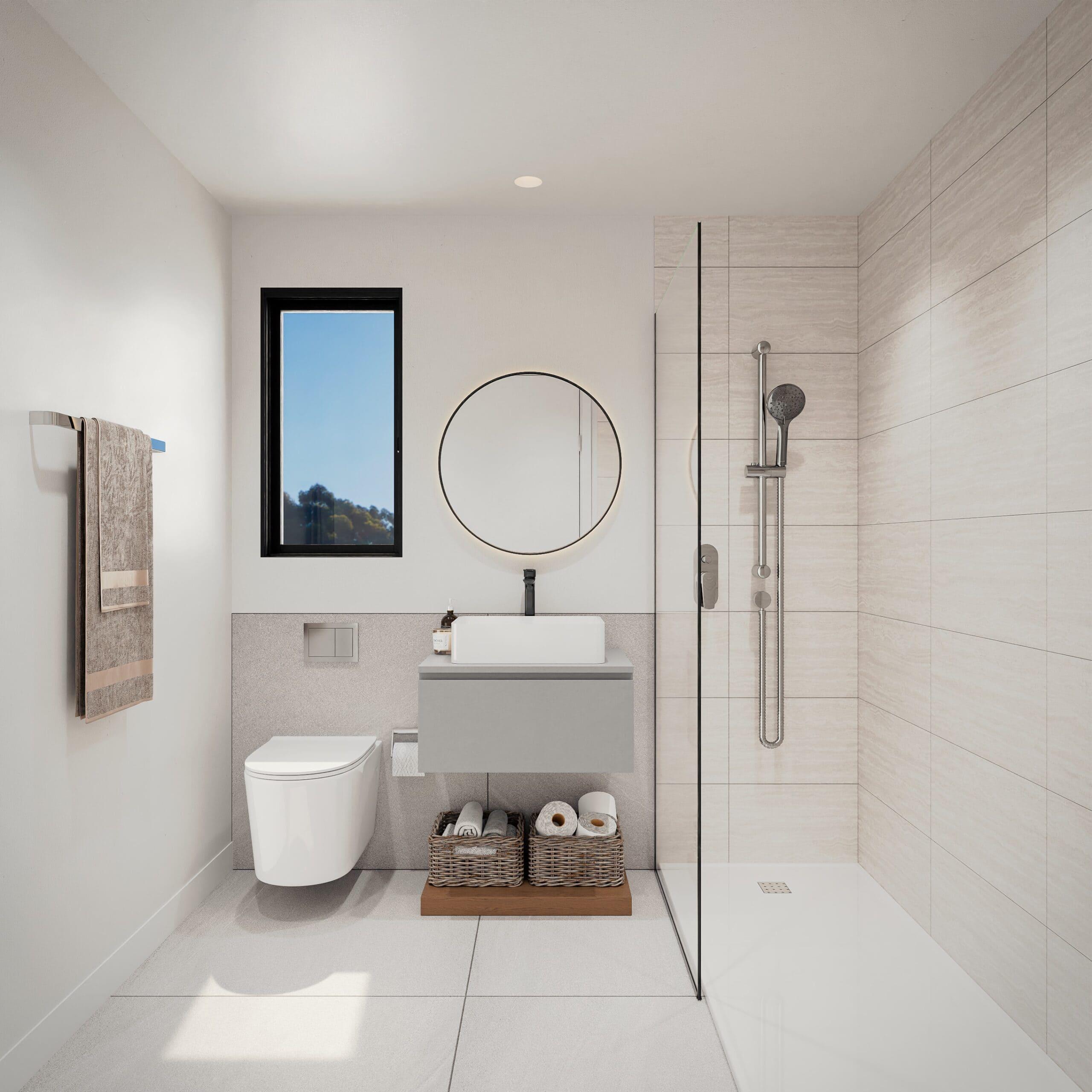 Second bathroom in 3-bedroom apartment, Alto de los Monteros, Marbella