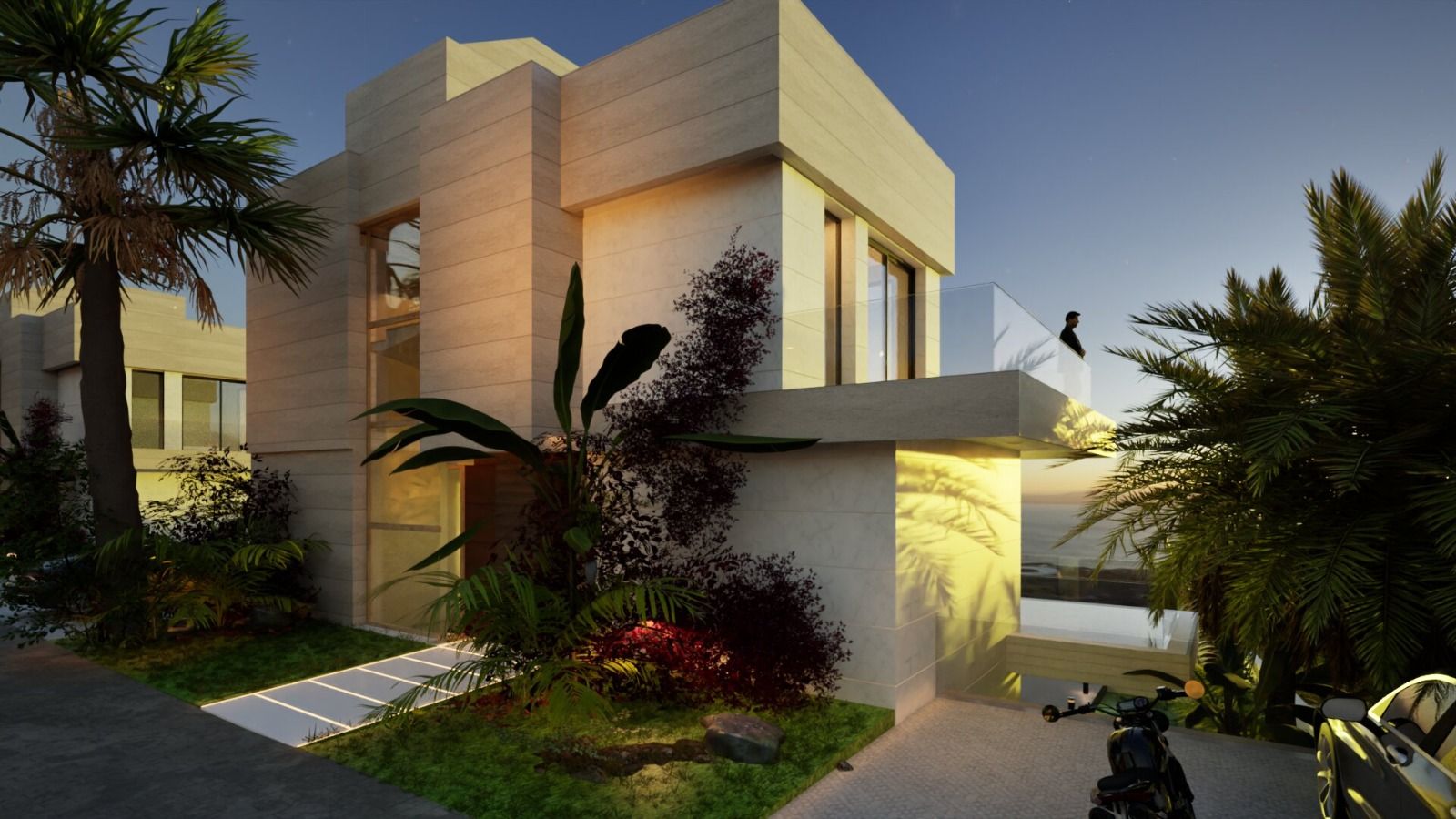 Master bedroom in 5-bedroom new-build villa, Azata Golf Estepona Oeste, Estepona