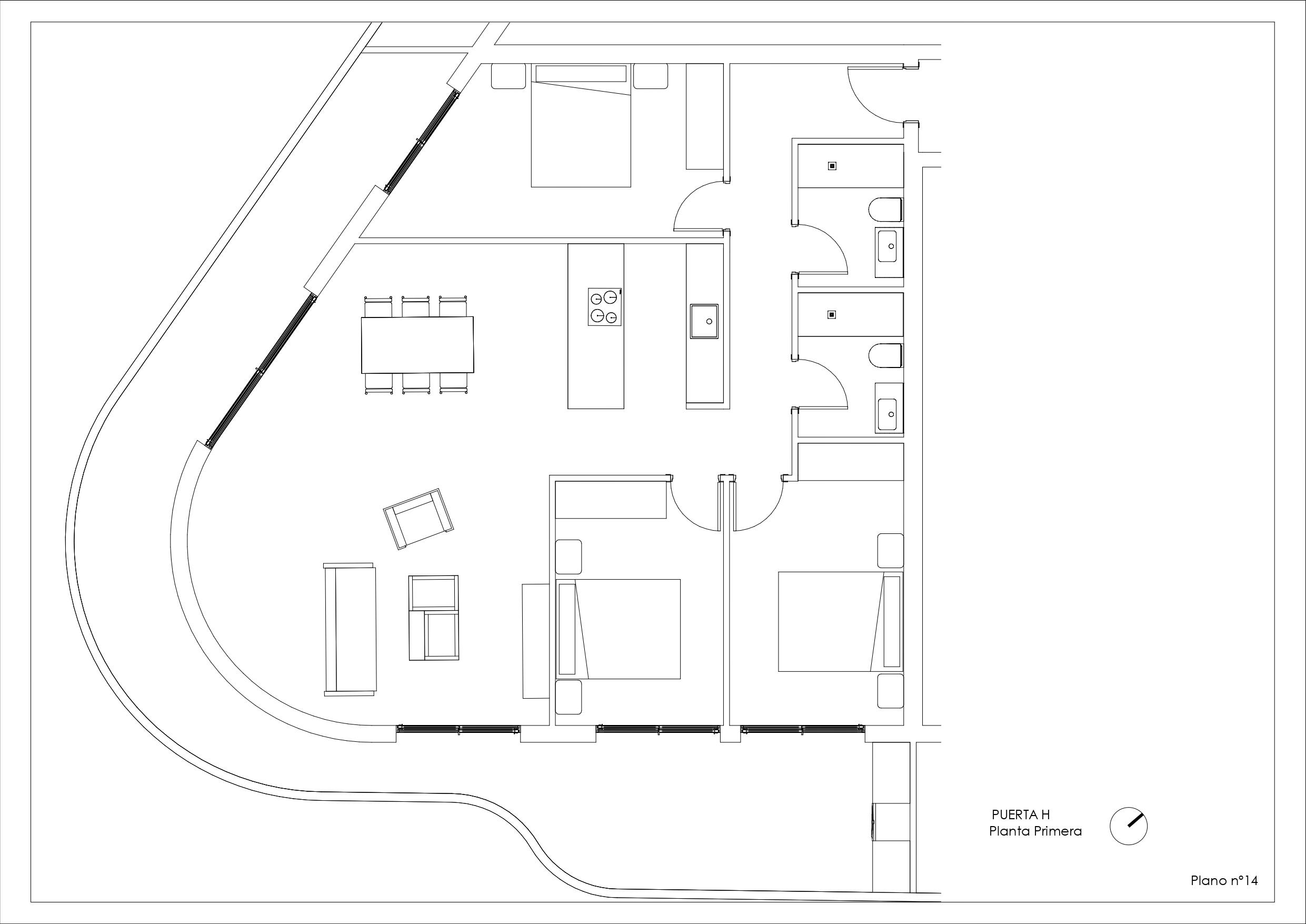 Floor plan of the residential complex