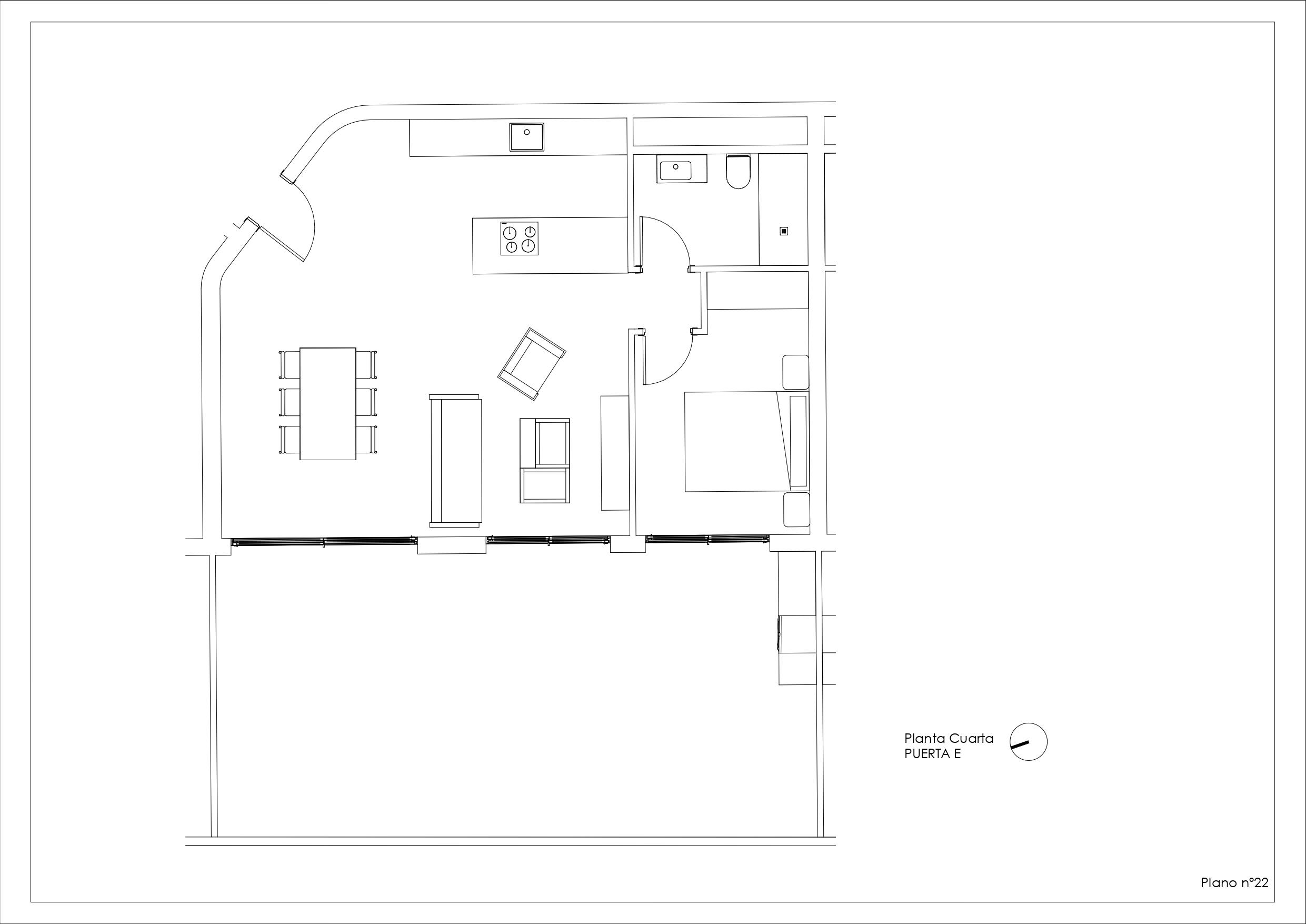 Communal solarium with seating