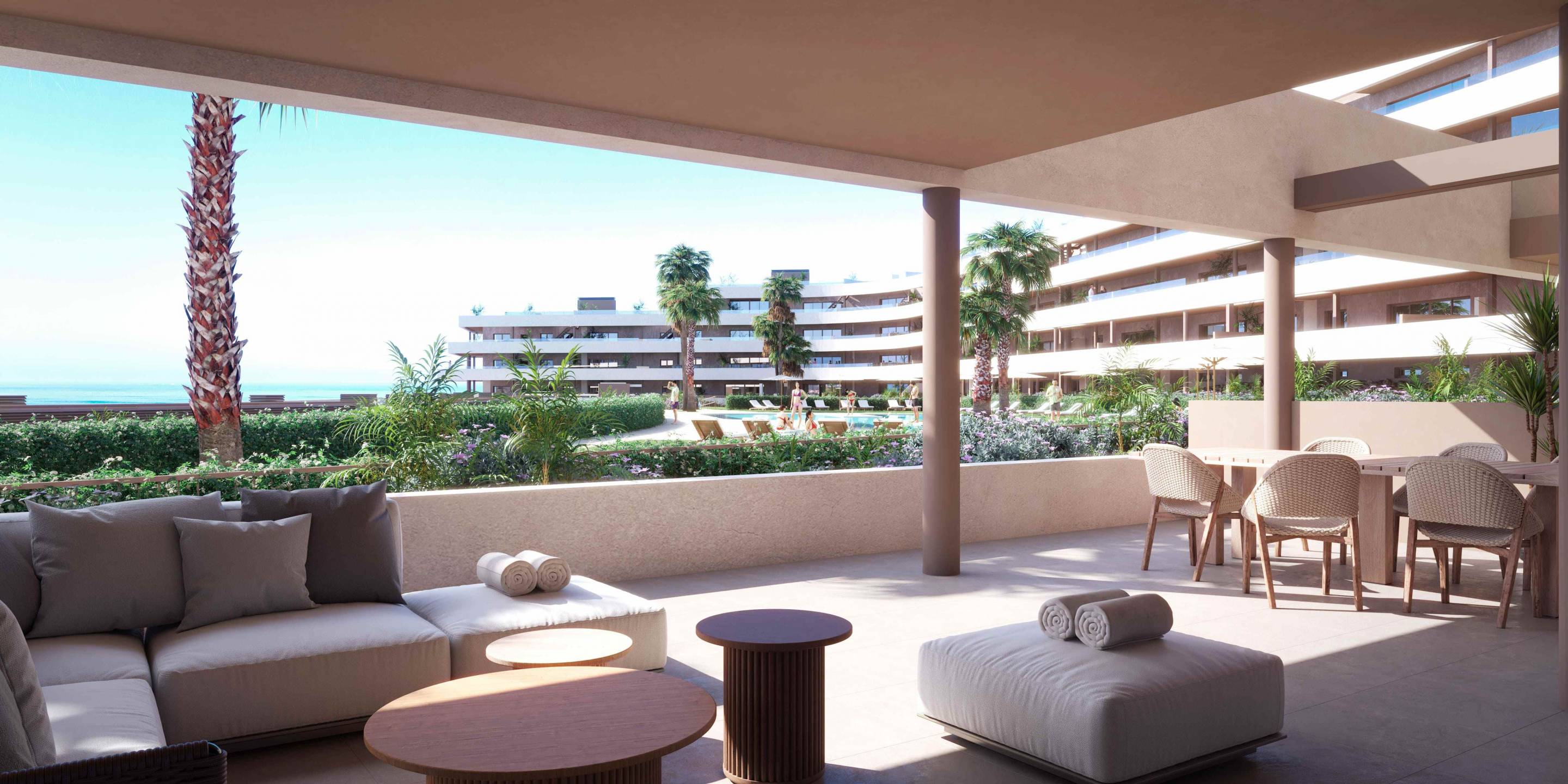 Interior detail of new-build apartment, Bahía de las Rocas, Manilva