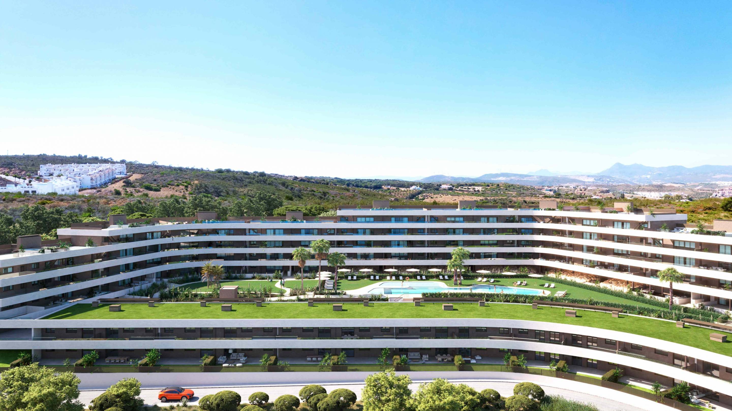 Open-plan kitchen and dining area in 3-bedroom apartment, Bahía de las Rocas