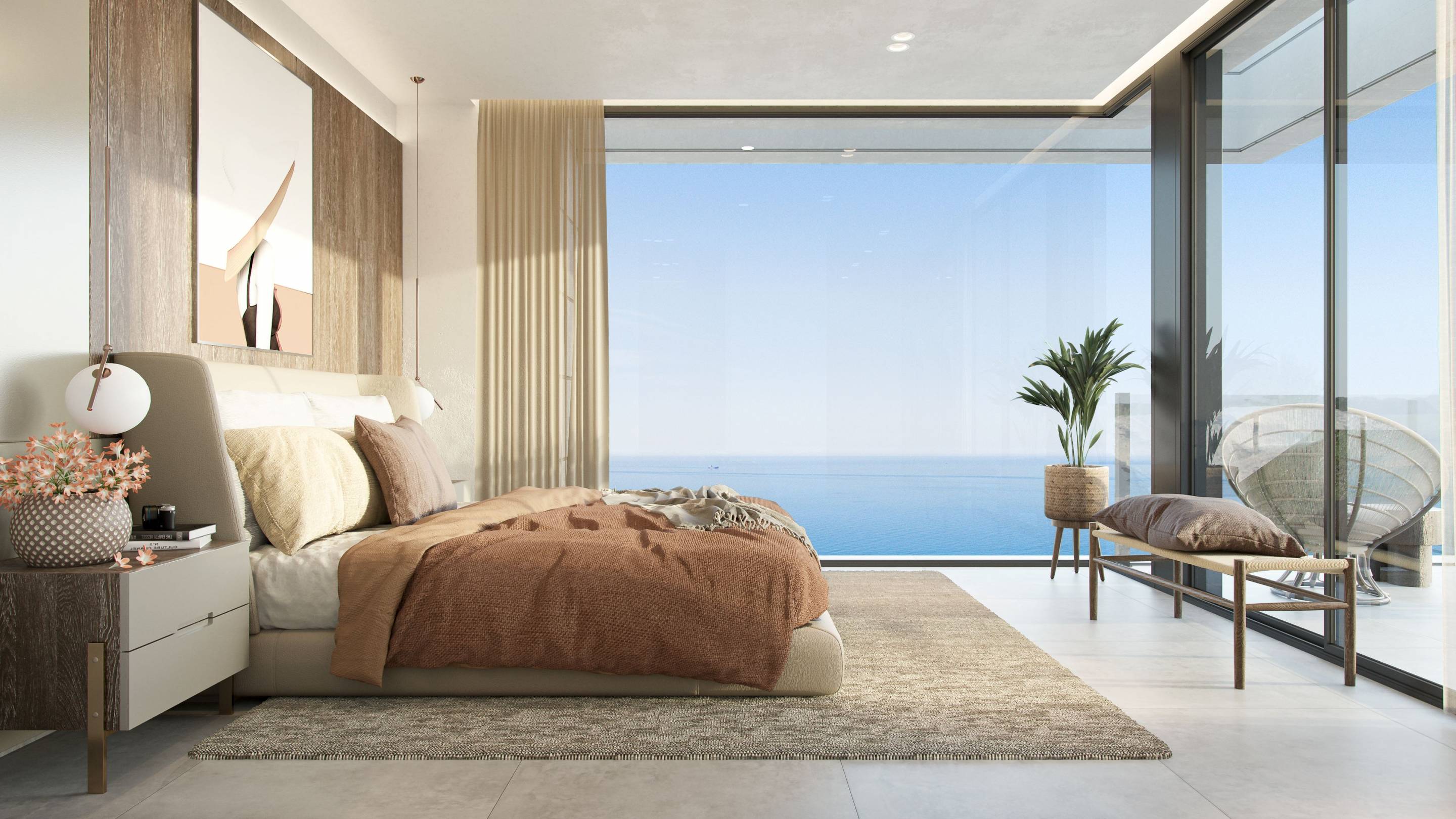 Main bedroom in 4-bedroom villa, Pinares de San Antón, Málaga