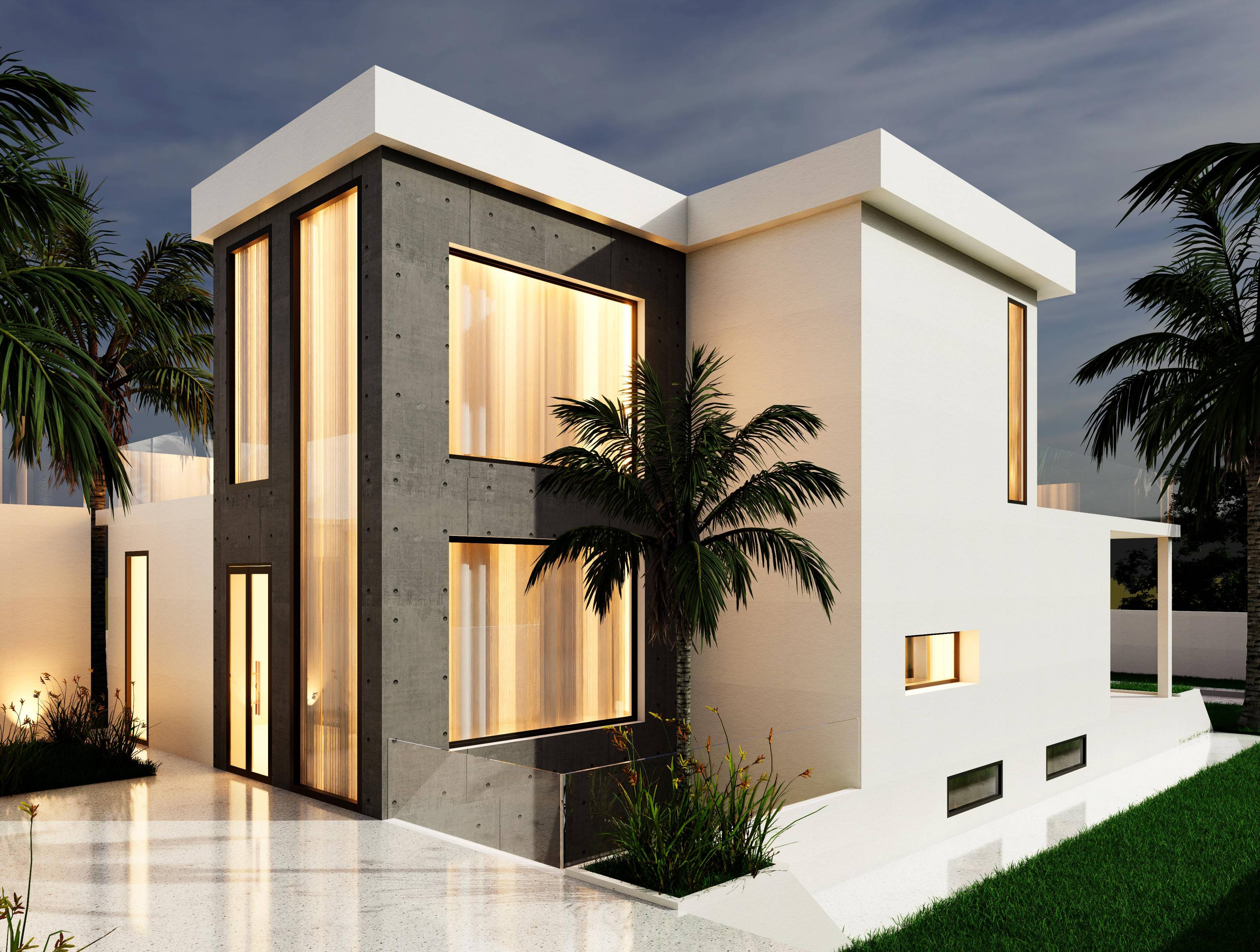 Pool area in new-build villa on 696m2 plot, Valle Romano