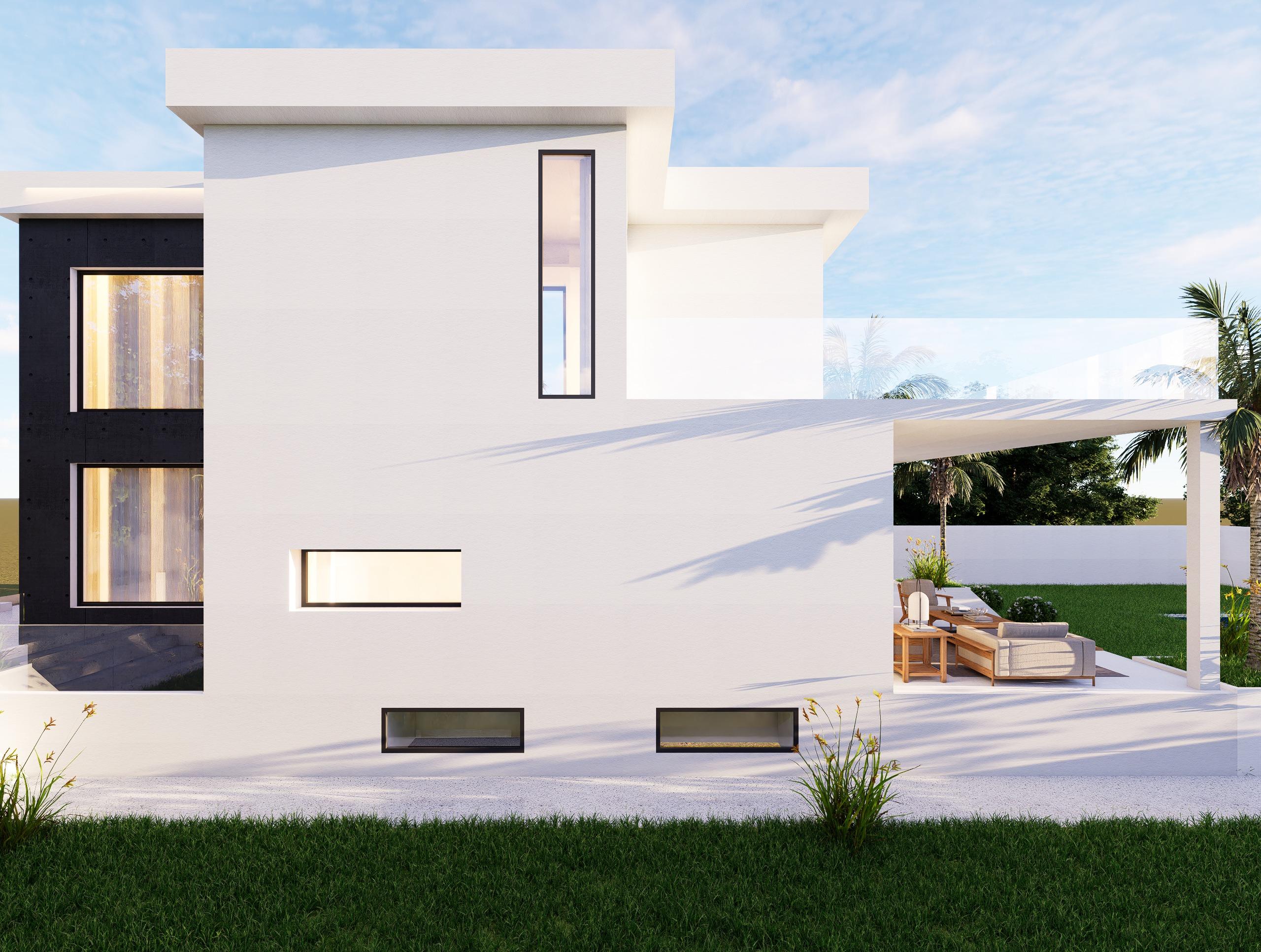 Landscaped garden area in 3-bedroom villa, Valle Romano