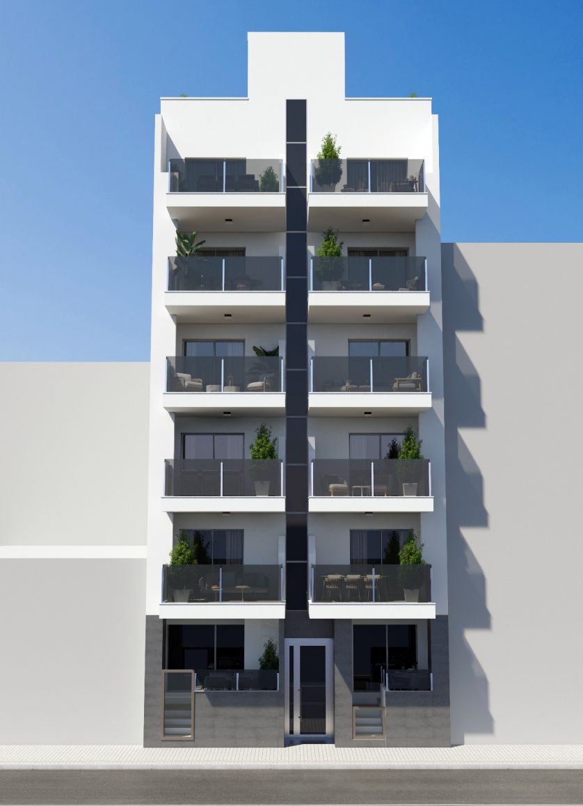 Communal area in new-build development, Playa del Cura, Torrevieja