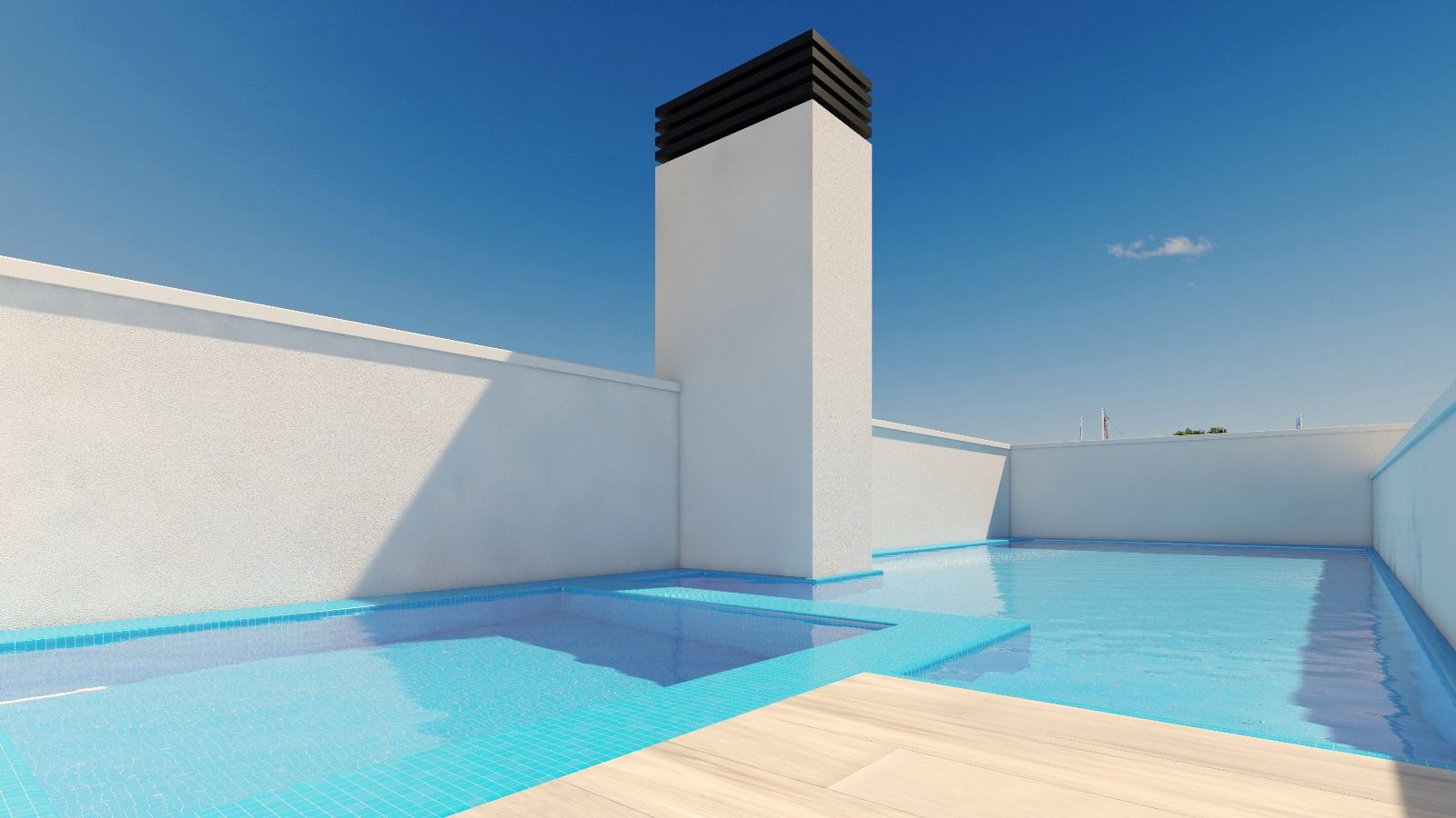 Living area in 3-bedroom new-build apartment, Playa del Cura, Torrevieja