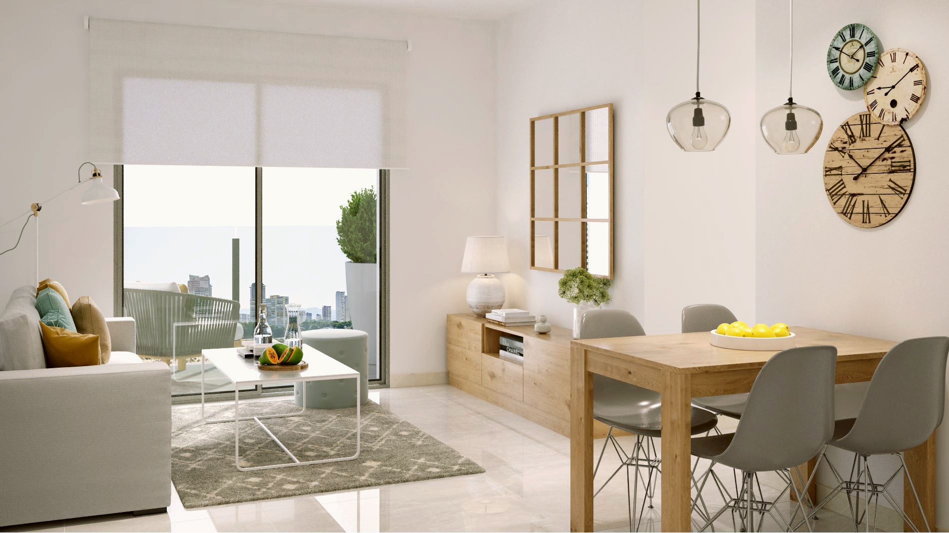 Hallway in 3-bedroom new-build apartment, Playa del Cura, Torrevieja