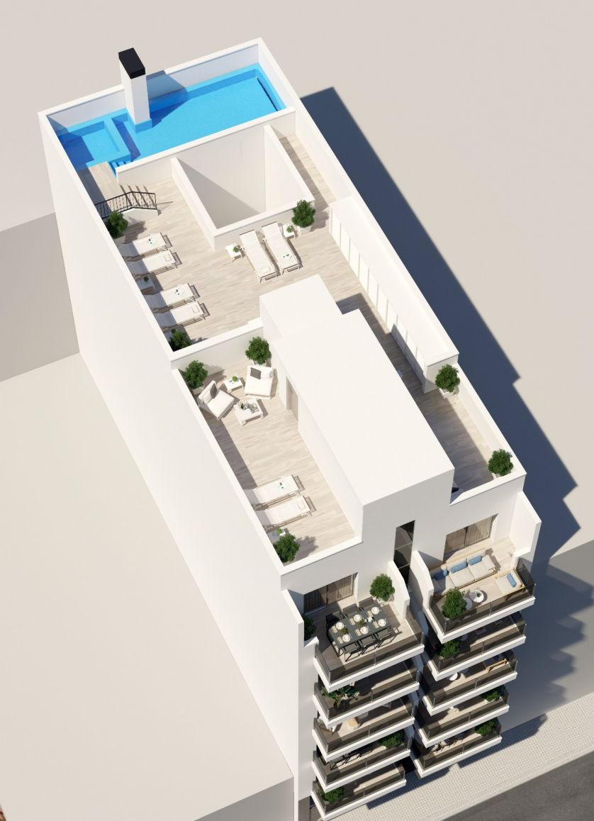 Stairwell of the apartment in Playa del cura, Torrevieja