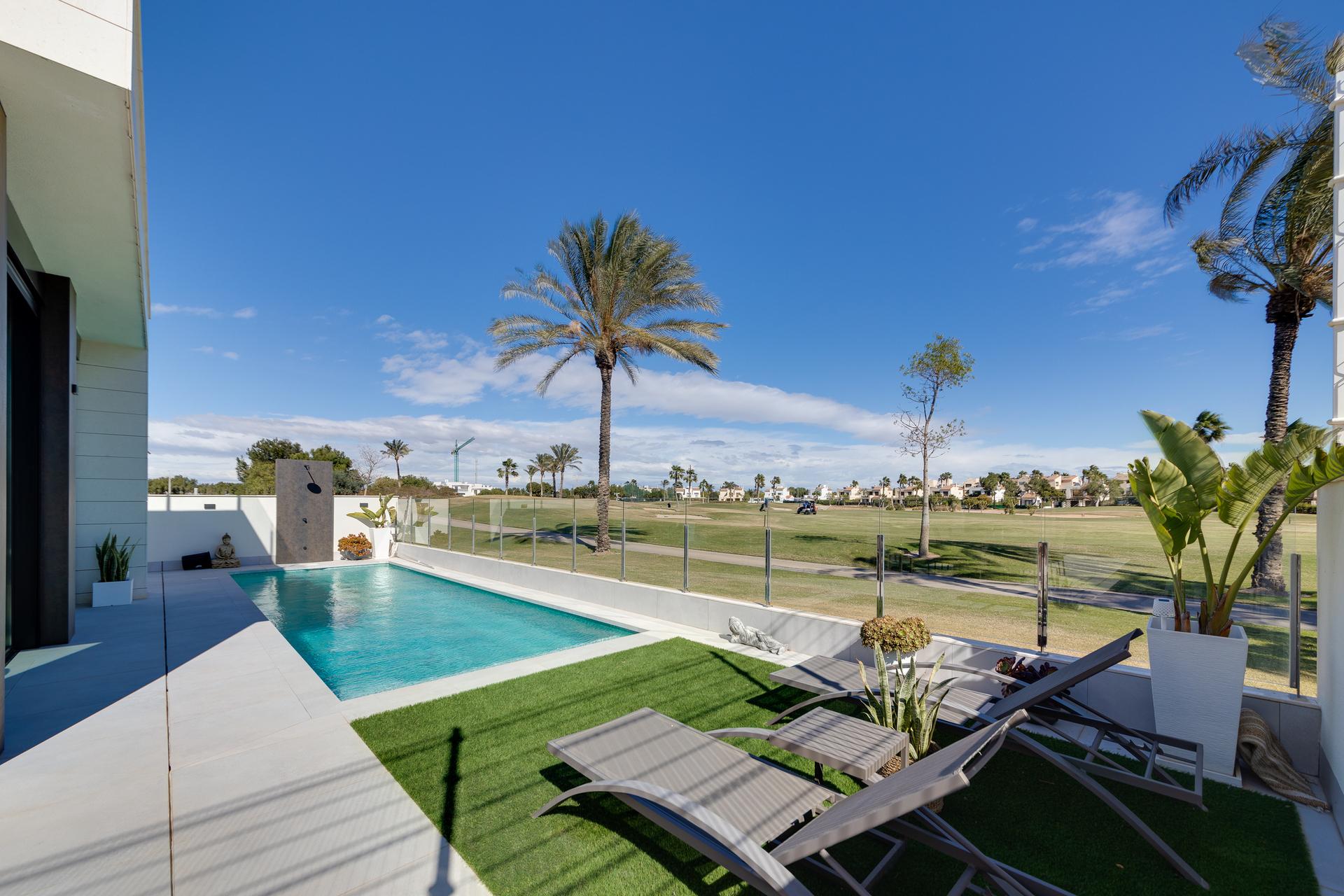 Outdoor space of new-build villa, Lo Romero Golf, Pilar De La Horadada