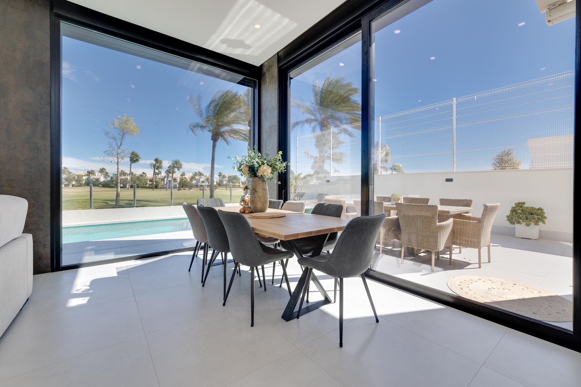 Living area in 3-bedroom new-build villa, Lo Romero Golf, Pilar De La Horadada