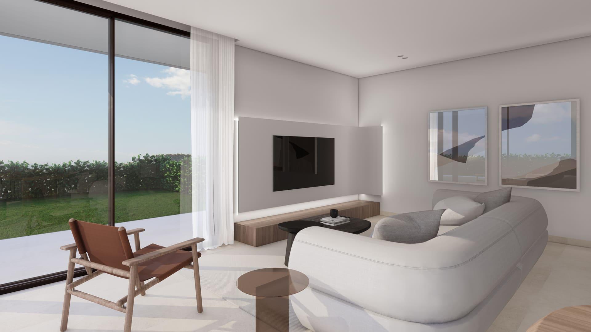 Second bathroom in 3-bedroom new-build villa, Golf Puig Campana