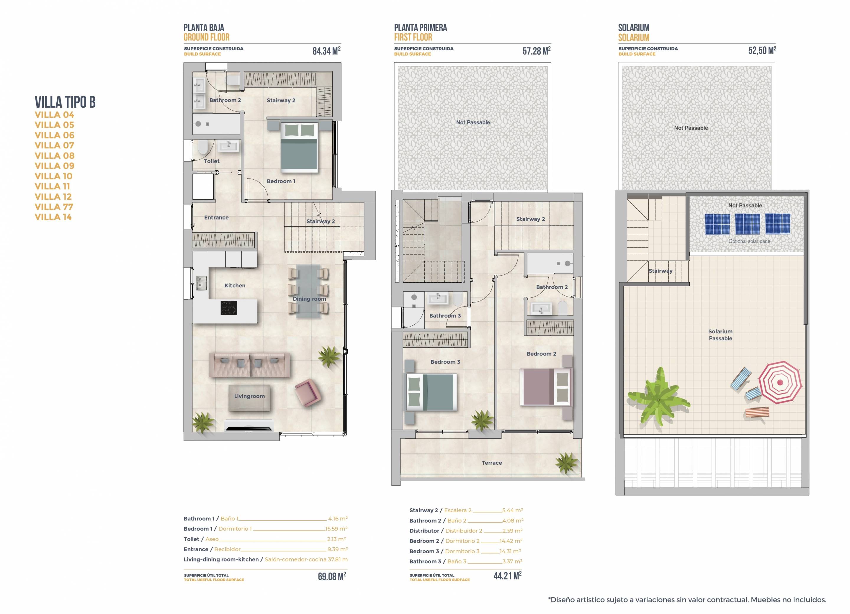 Street-level view of villa plot in Golf Puig Campana, Finestrat