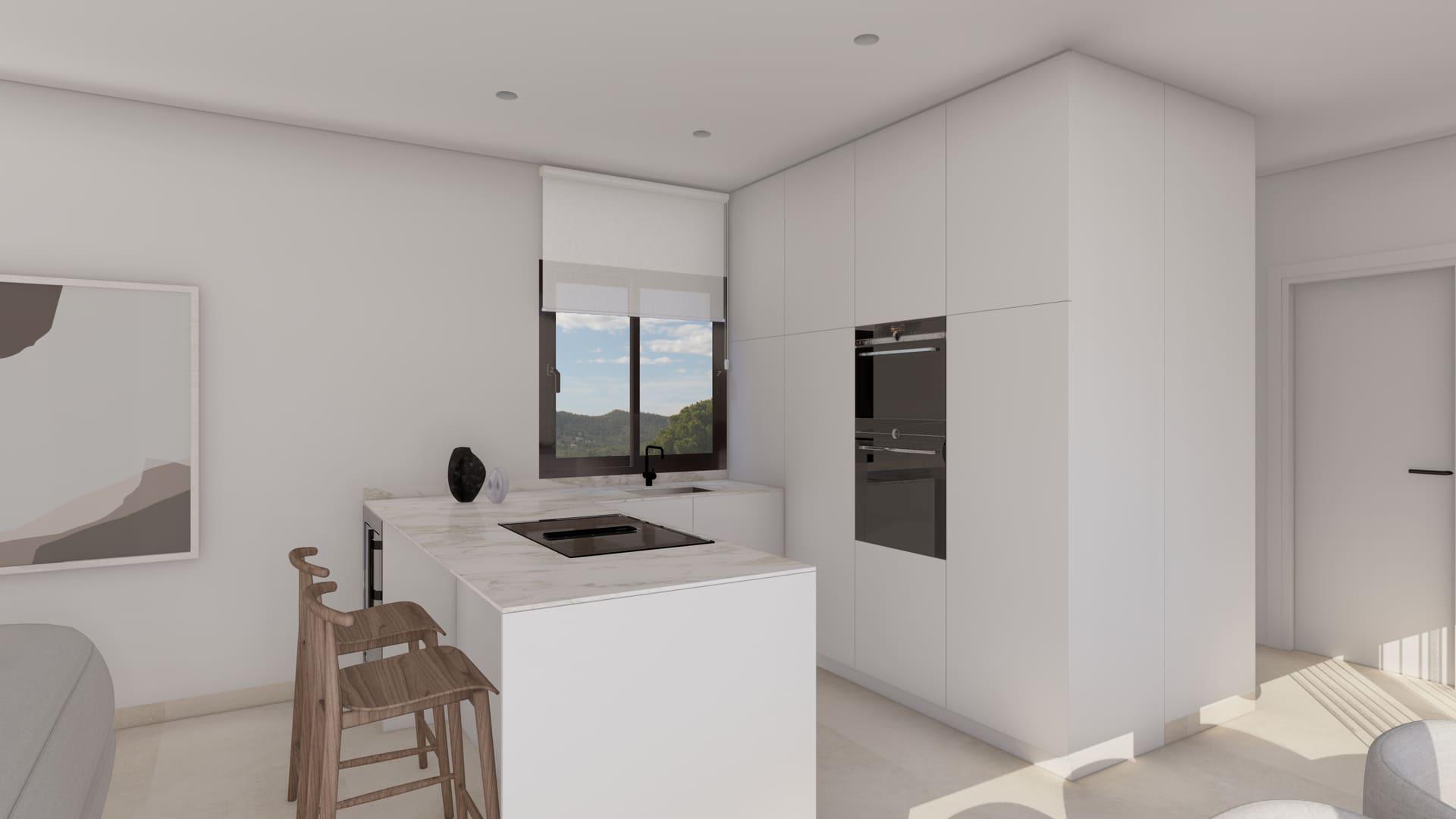 Bedroom 3 in new-build villa, Golf Puig Campana, Finestrat