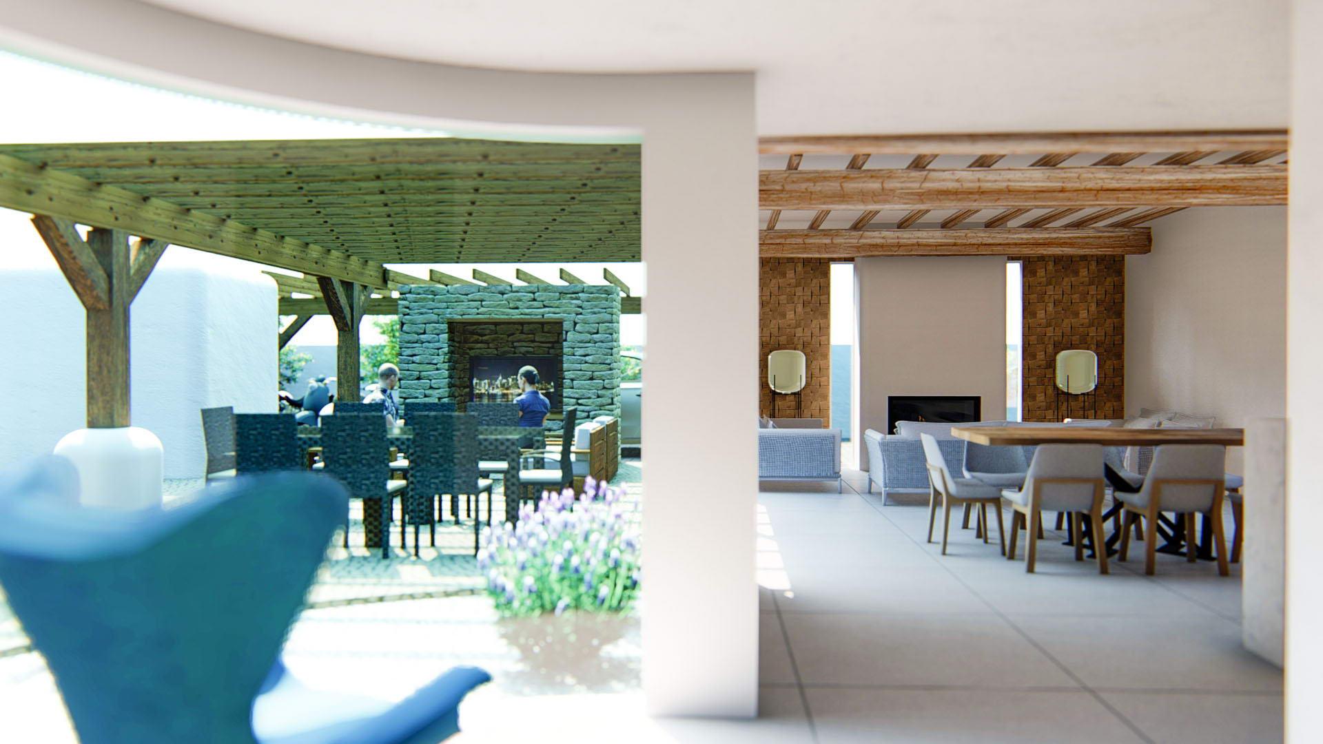 Master bedroom of new-build villa in Alfaz del Pi Pueblo-Urbanizaciones