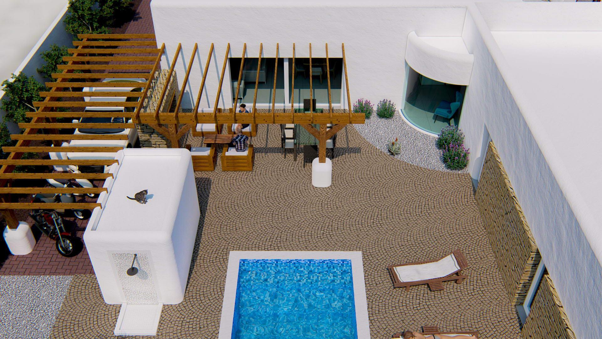 Open-plan living area in 3-bedroom new-build villa, Alfaz del Pi Pueblo-Urbanizaciones