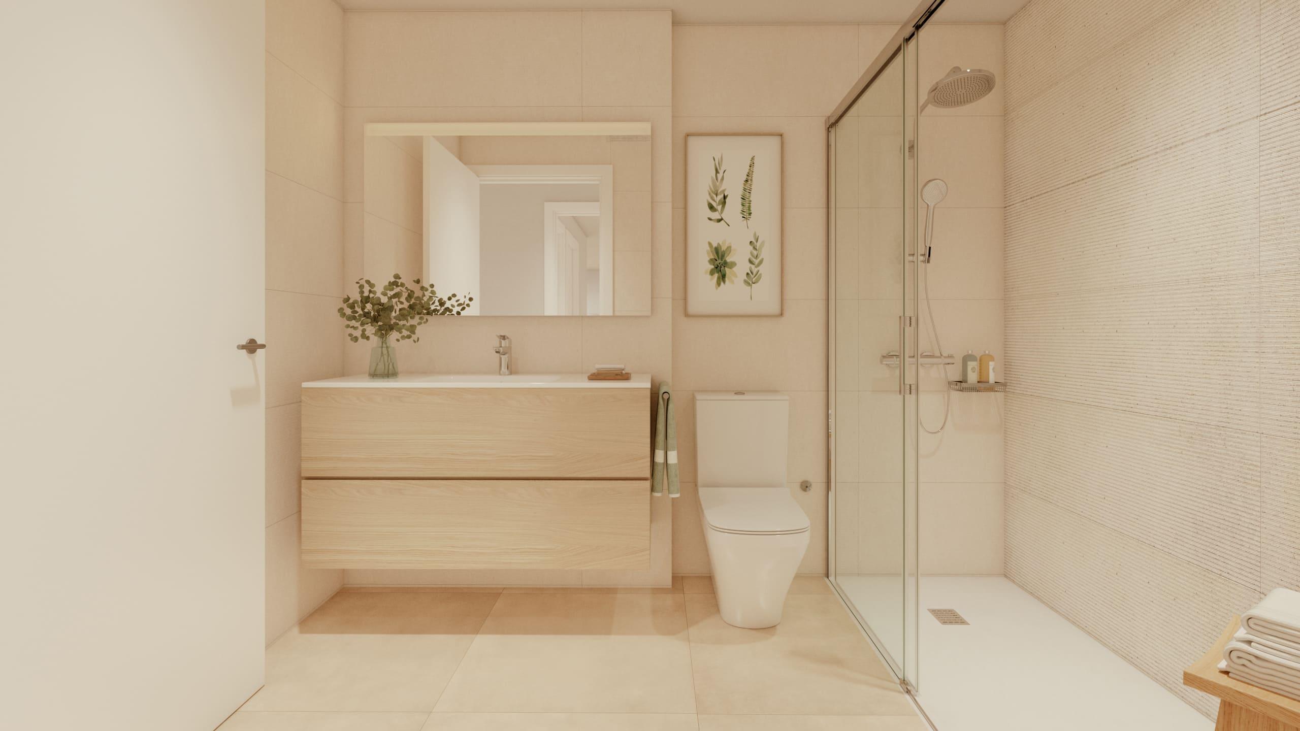 Main bedroom with built-in storage in 3-bedroom apartment, Las Mesas