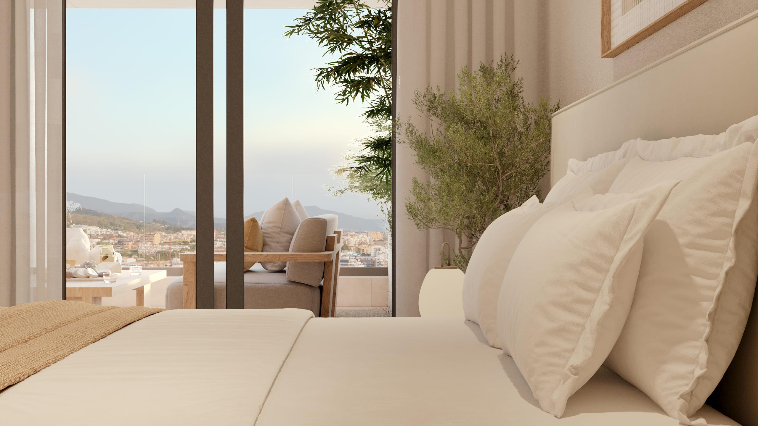 Second bedroom in new-build apartment, Las Mesas, Estepona