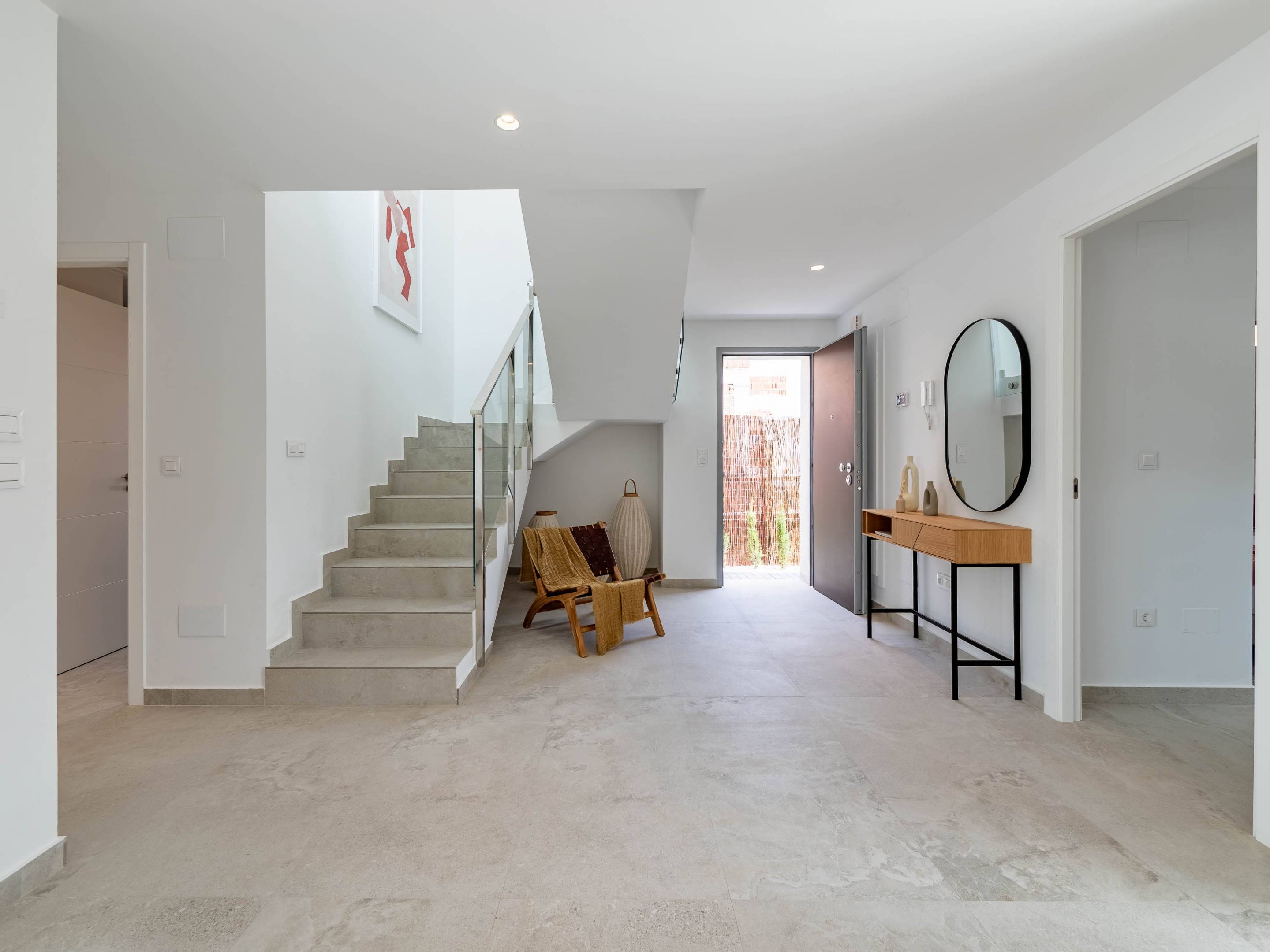 Terrace off main living area, new-build villa, Algorfa