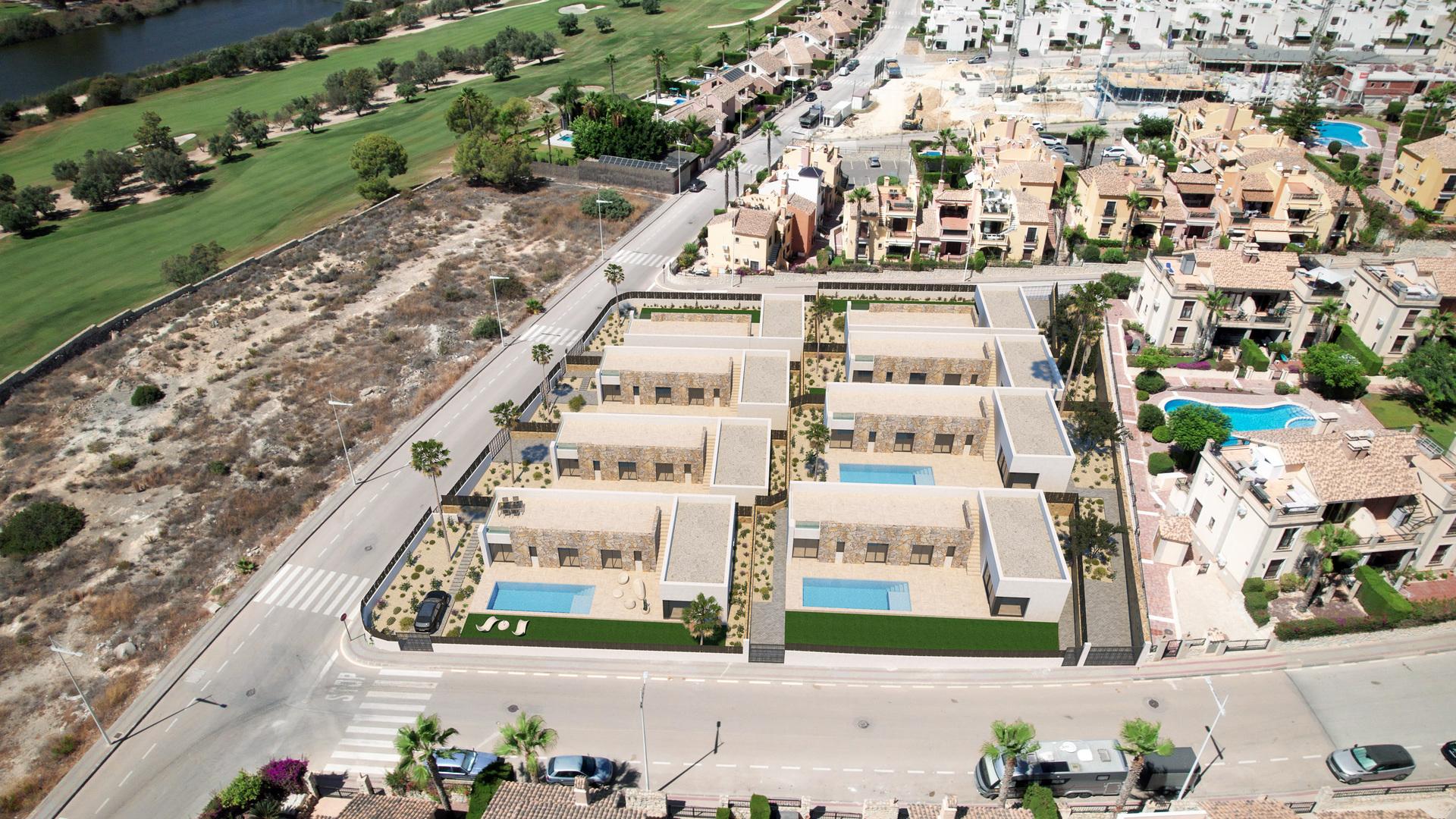 Open-plan kitchen and dining space in new-build villa, Algorfa