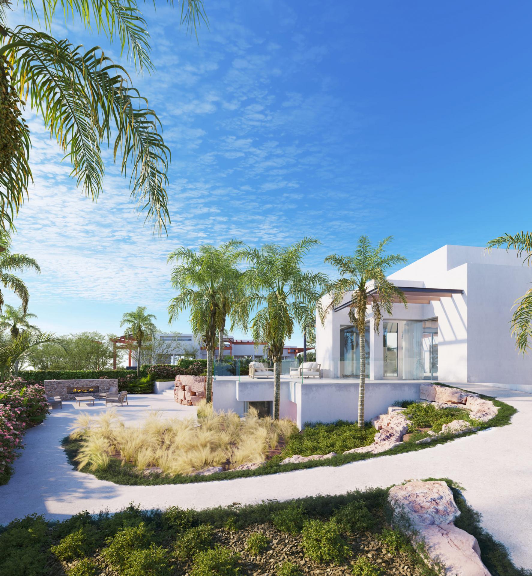 Exterior facade of 3-bedroom new-build villa, Desamparados-Hurchillo-Torremendo, Orihuela
