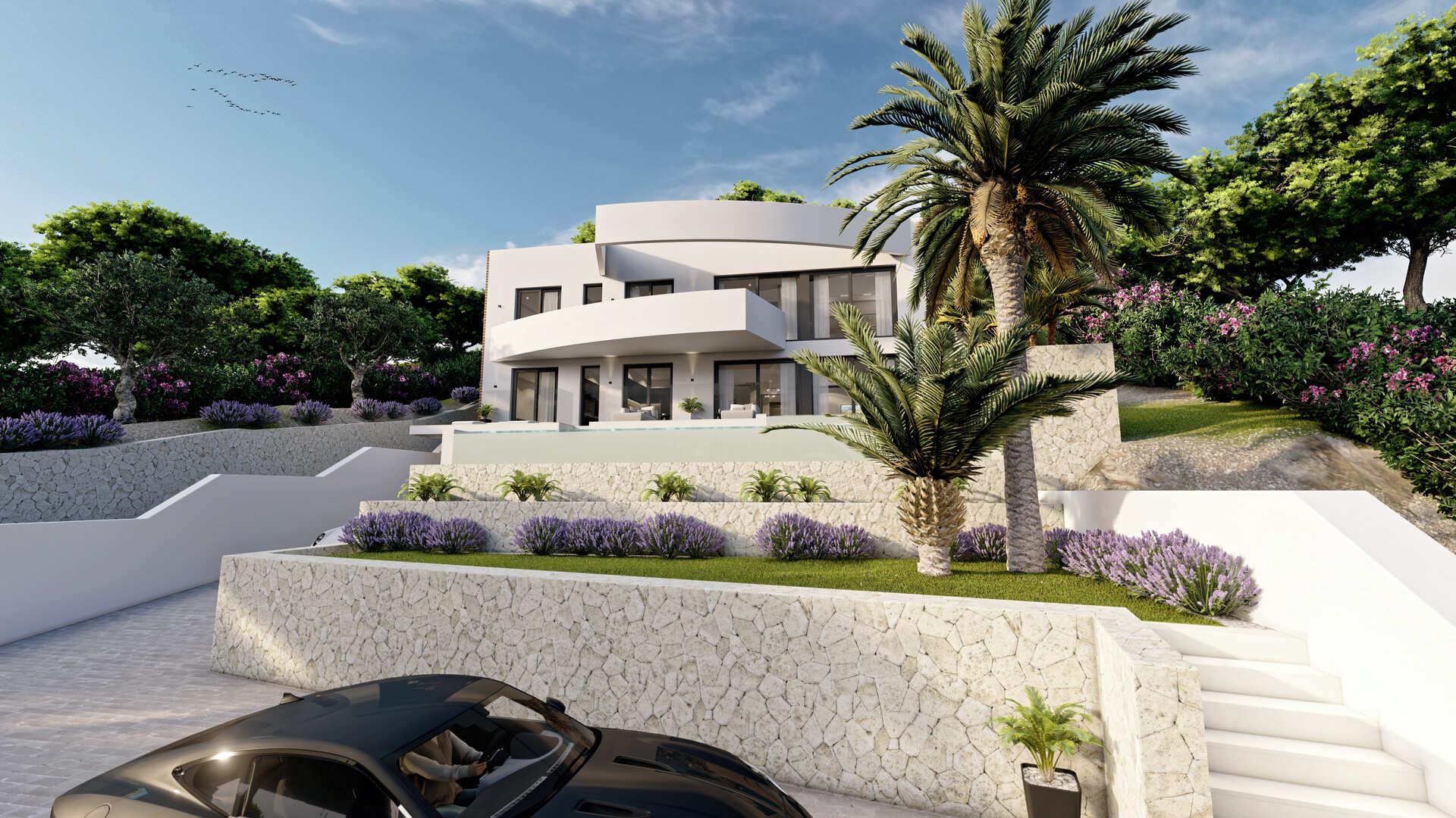 Terrace or outdoor area in new-build villa, Altea la Vella
