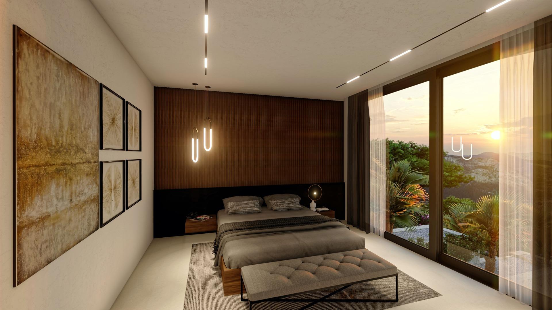 Living area in 4-bedroom new-build villa, Altea la Vella