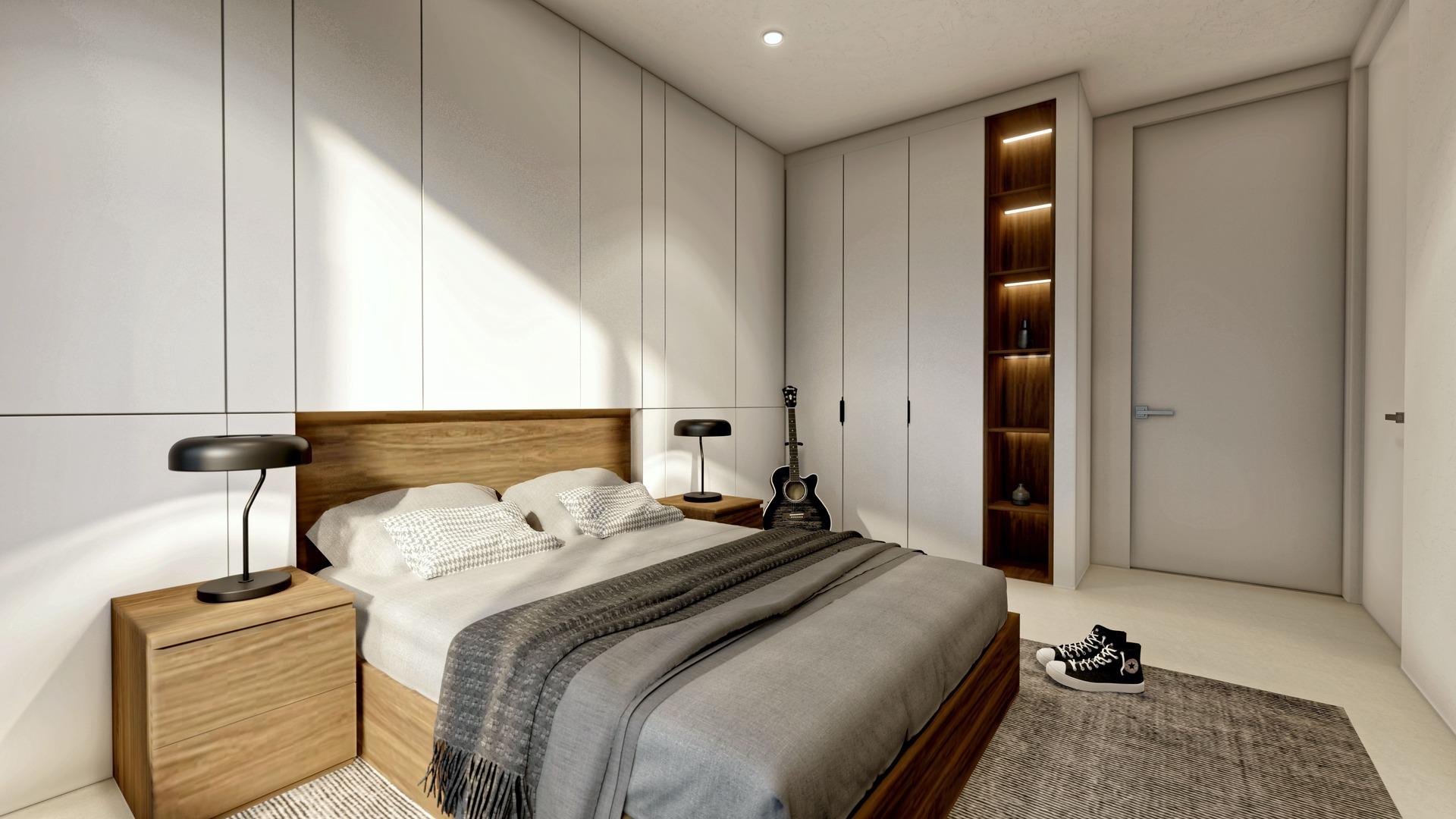 Second bedroom in new-build villa in Altea la Vella, Altea