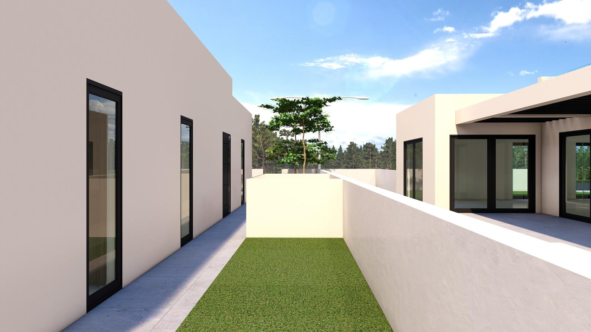 Kitchen worktops and cabinetry in new-build villa, Camporrosso Village