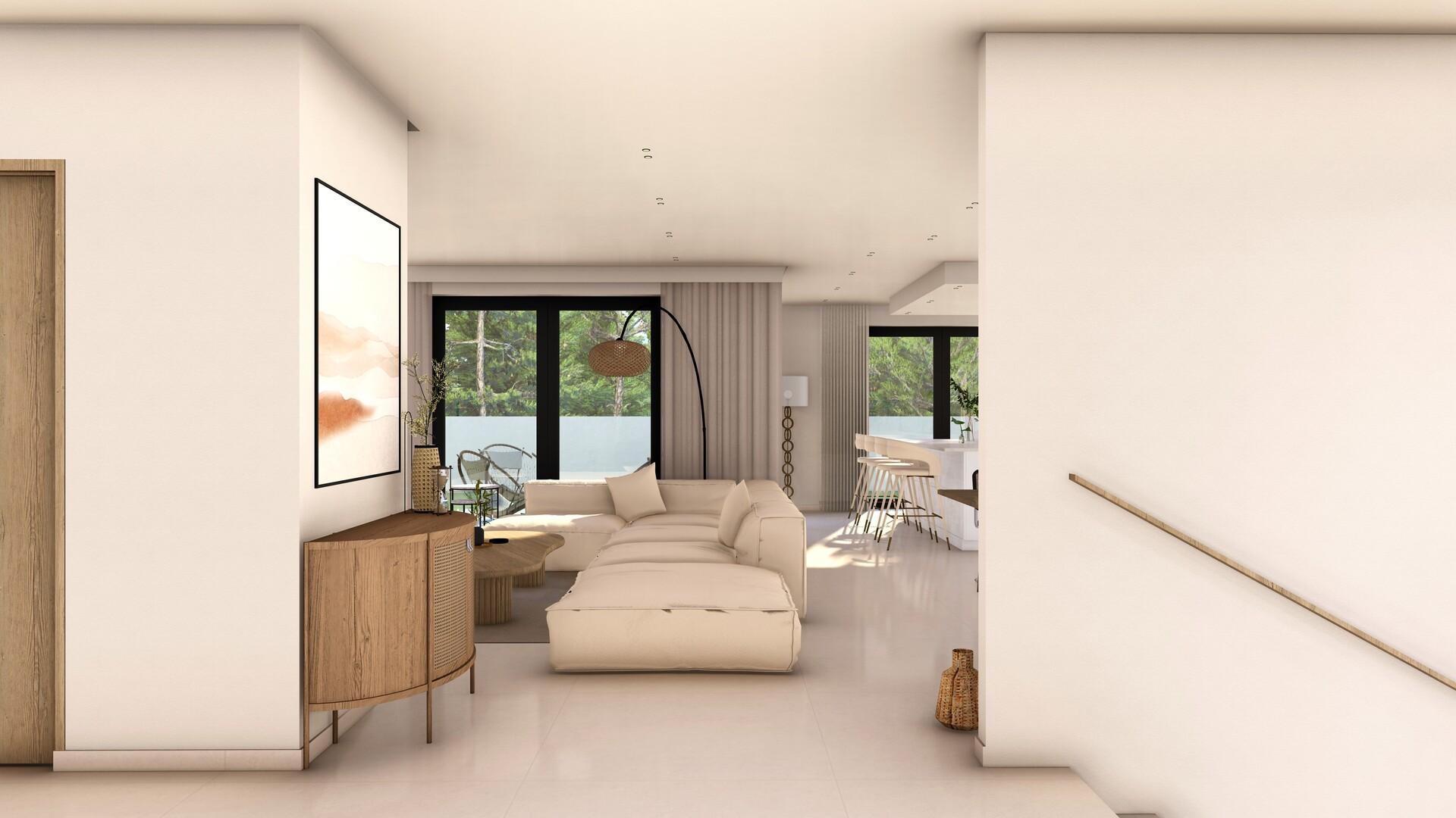 Bedroom with built-in storage, new-build villa, Camporrosso Village
