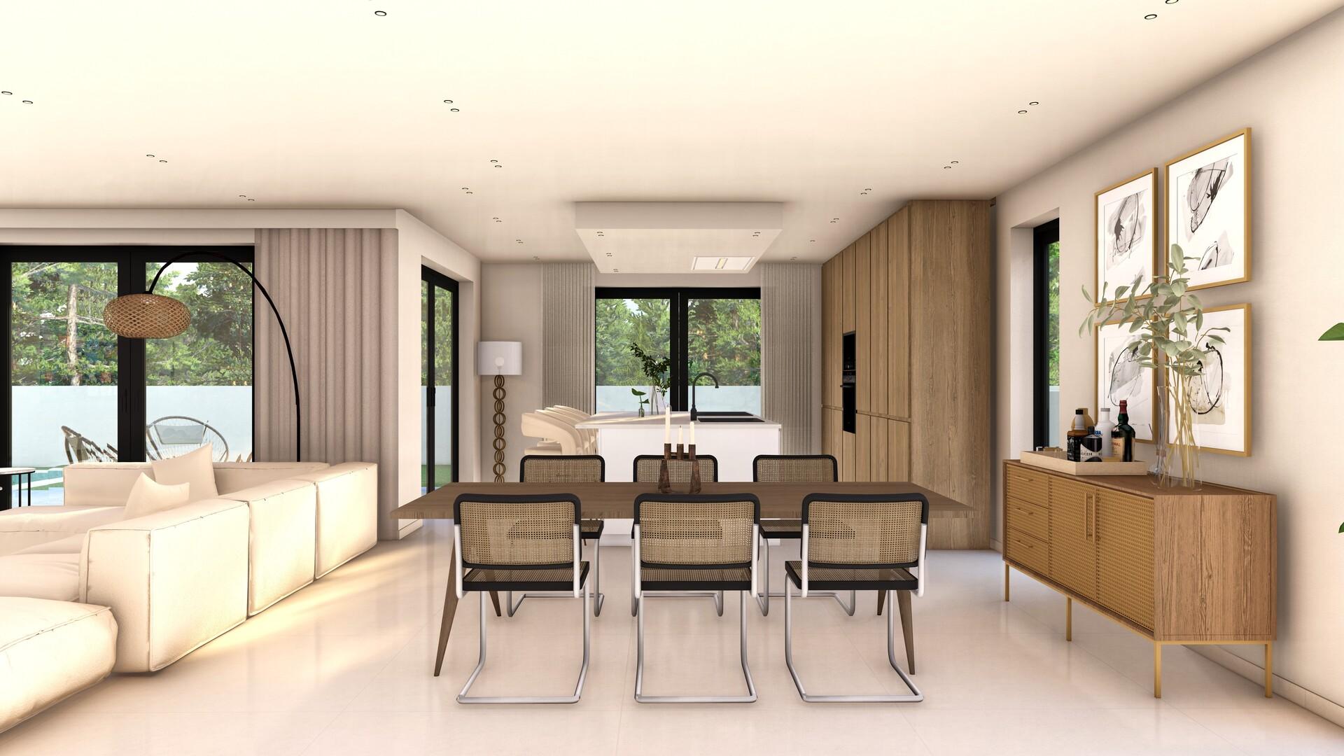 Garden area and plot of 4-bedroom villa, Camporrosso Village, Finestrat