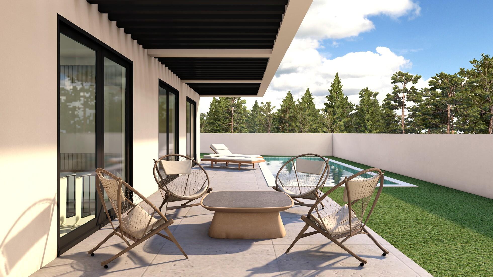 Construction stage interior, new-build villa, Camporrosso Village