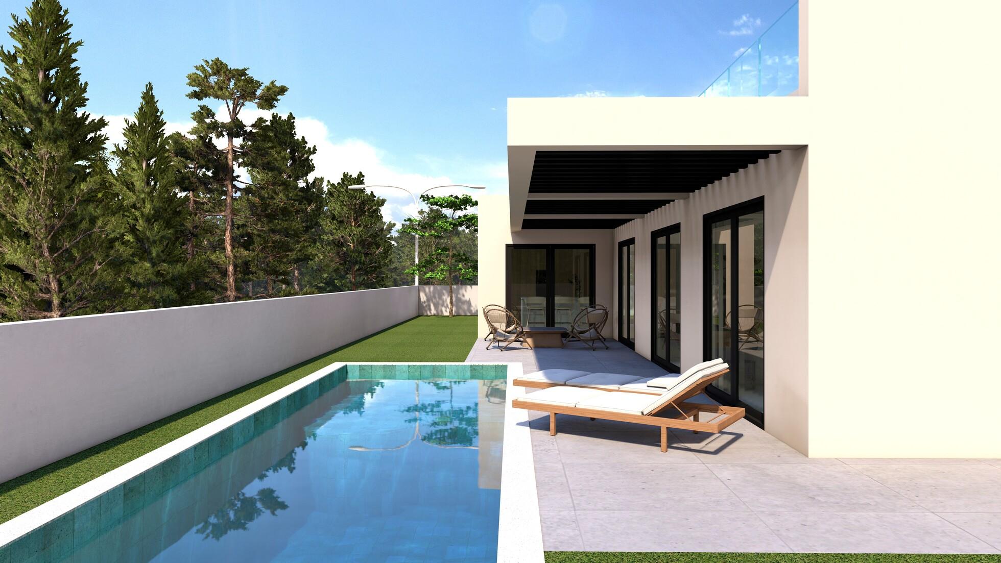 Kitchen in 4-bedroom new-build villa, Camporrosso Village, Finestrat