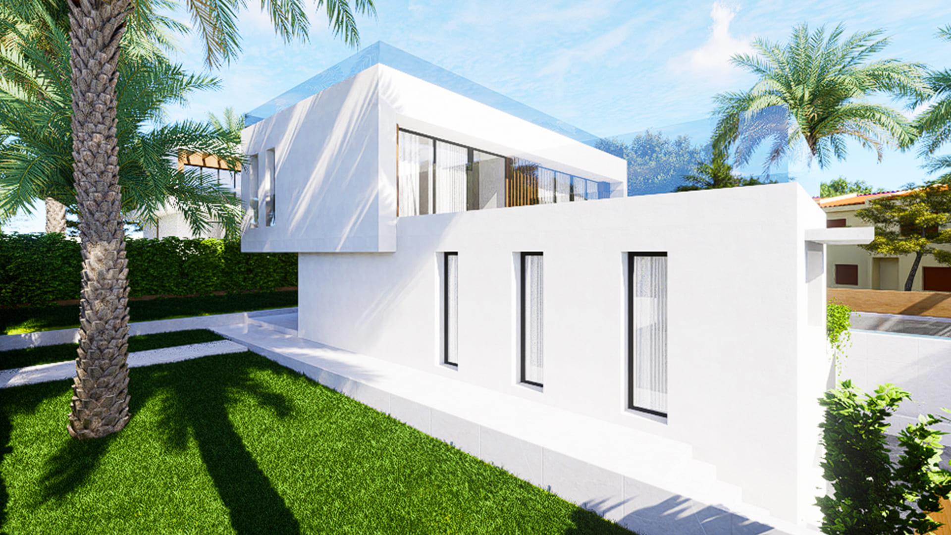 Living area in 6-bedroom villa, Sierra Cortina, Finestrat