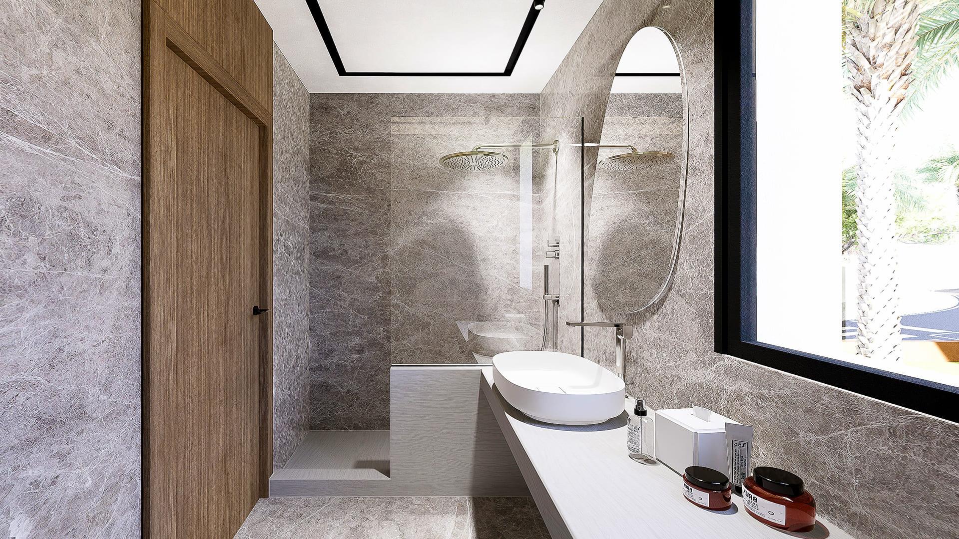 Master bedroom in 6-bedroom new-build villa, Sierra Cortina, Finestrat